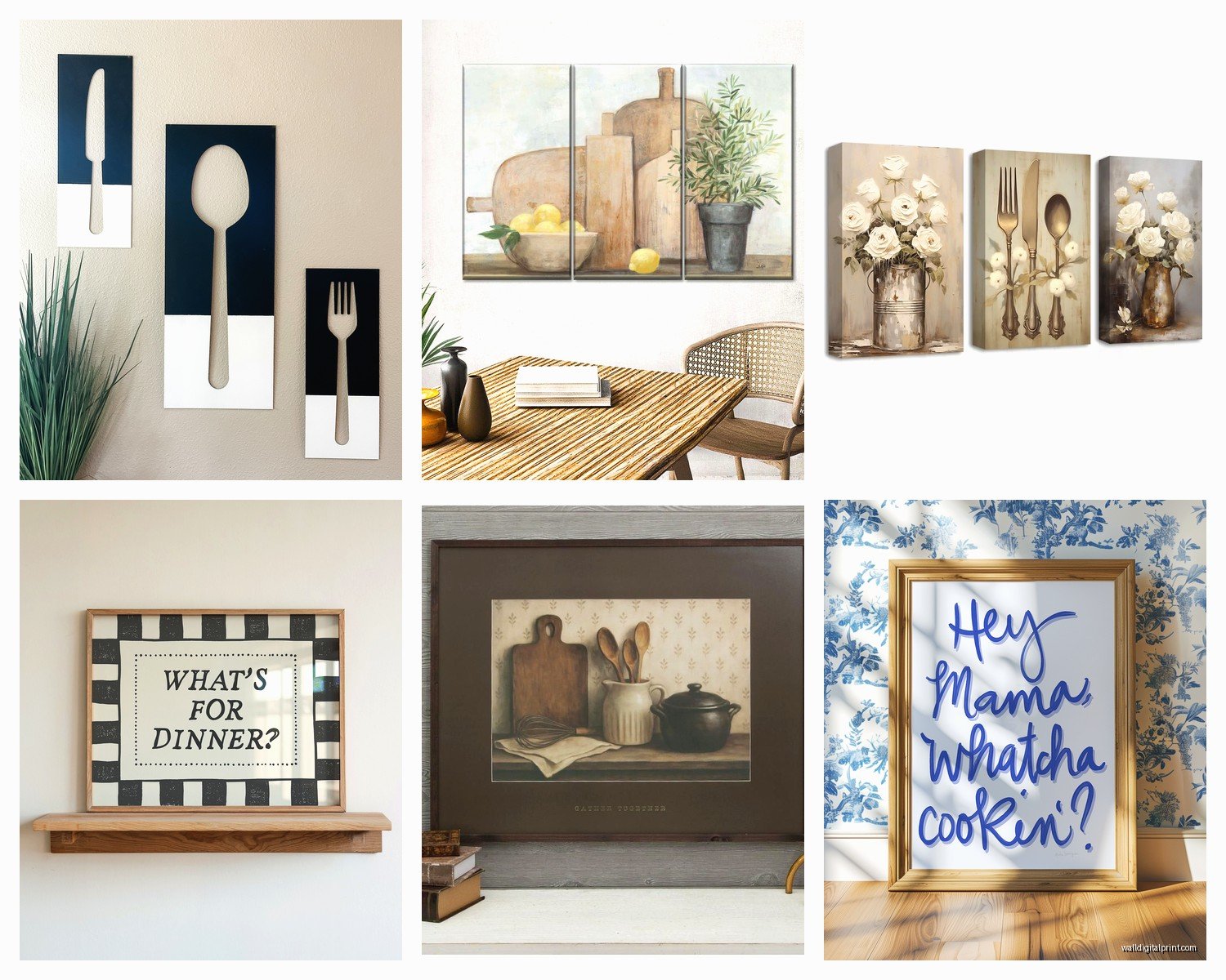 Large Kitchen Wall Art: Oversized Cooking Space Designs