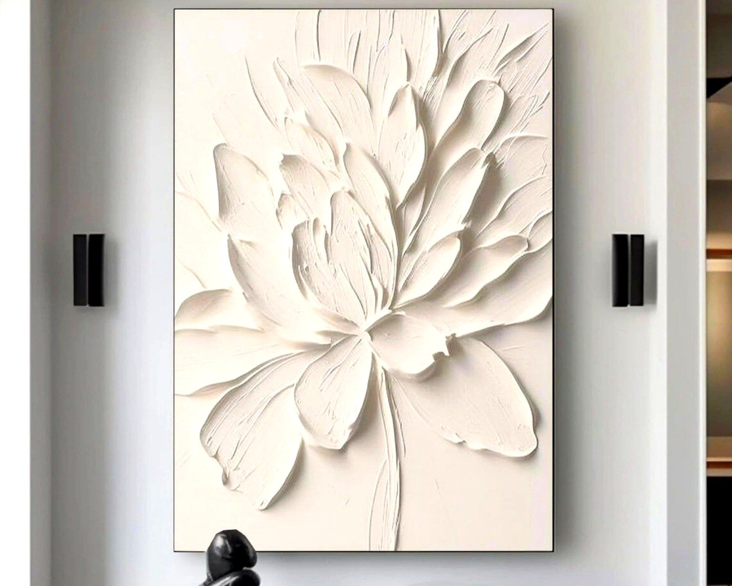 Large White Wall Art: Oversized Pure Neutral Designs