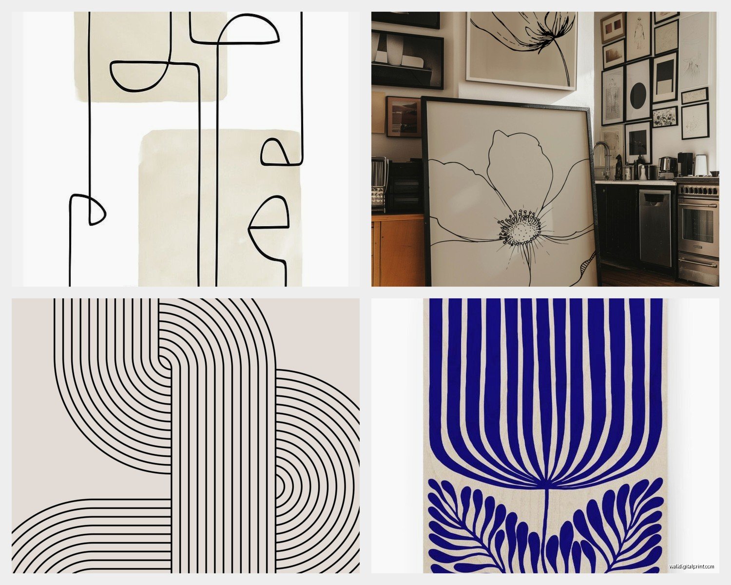 Line Wall Art: Minimalist Single-Line Drawings