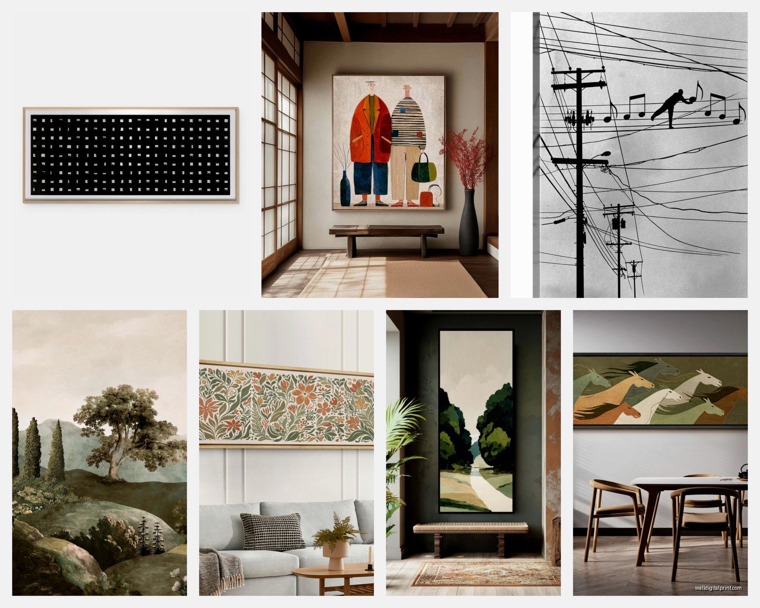 Long Wall Art: Horizontal Pieces for Narrow Spaces