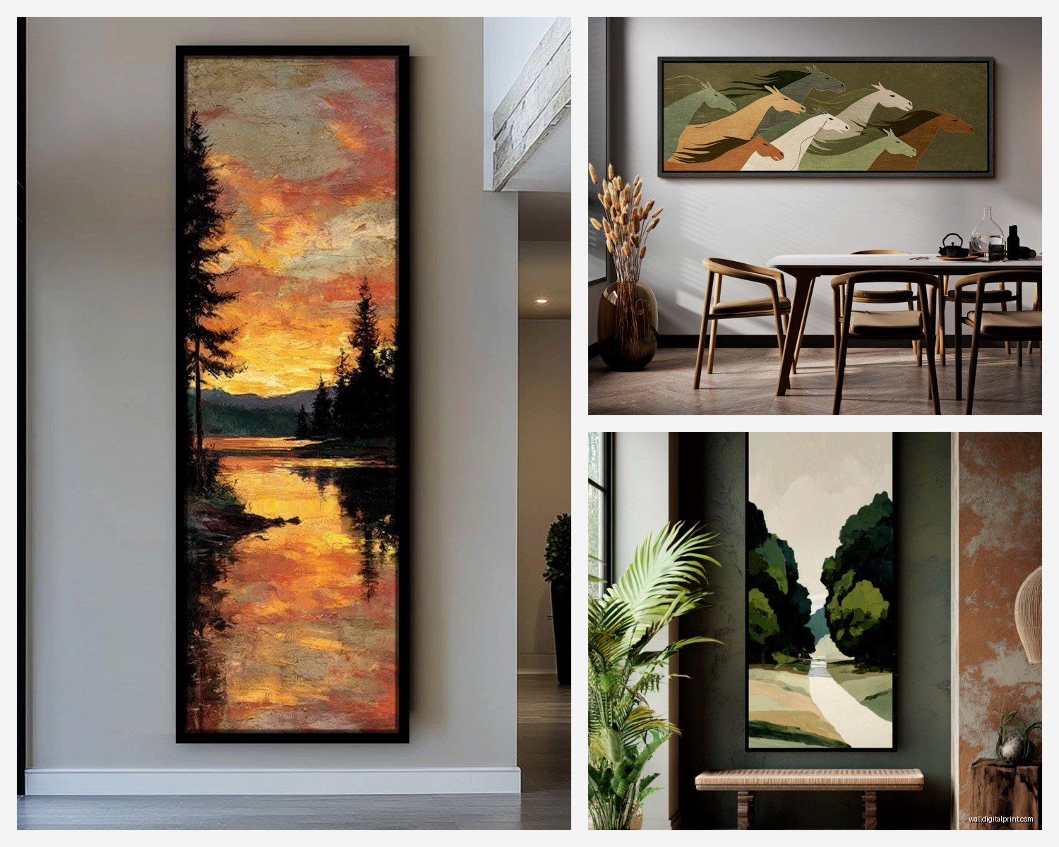 Long Wall Art: Horizontal Pieces for Narrow Spaces
