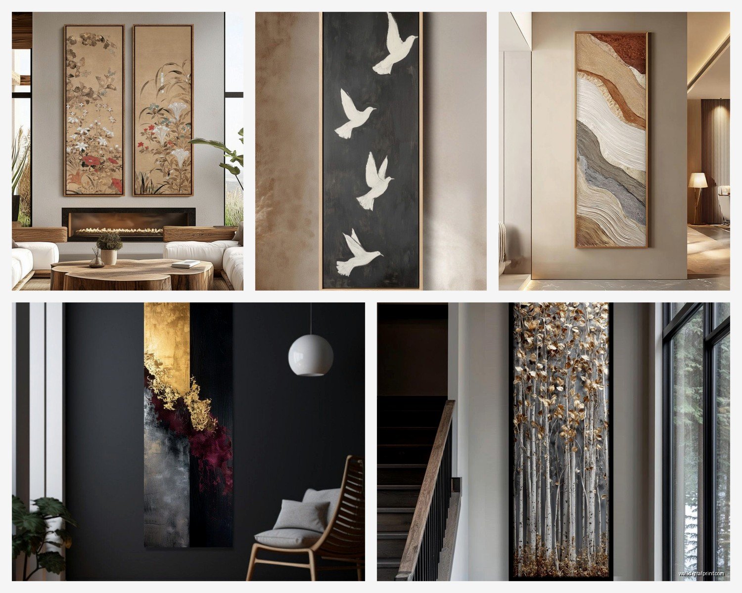 Long Wall Art Vertical: Tall Portrait Format Pieces