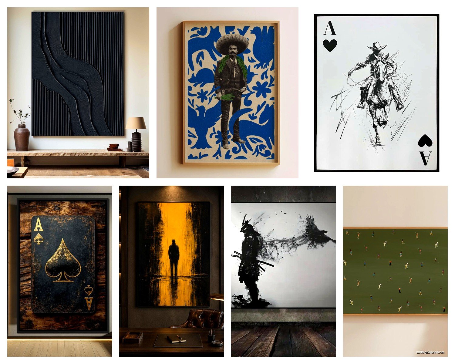Manly Wall Art: Masculine Tough Guy Cave Decor