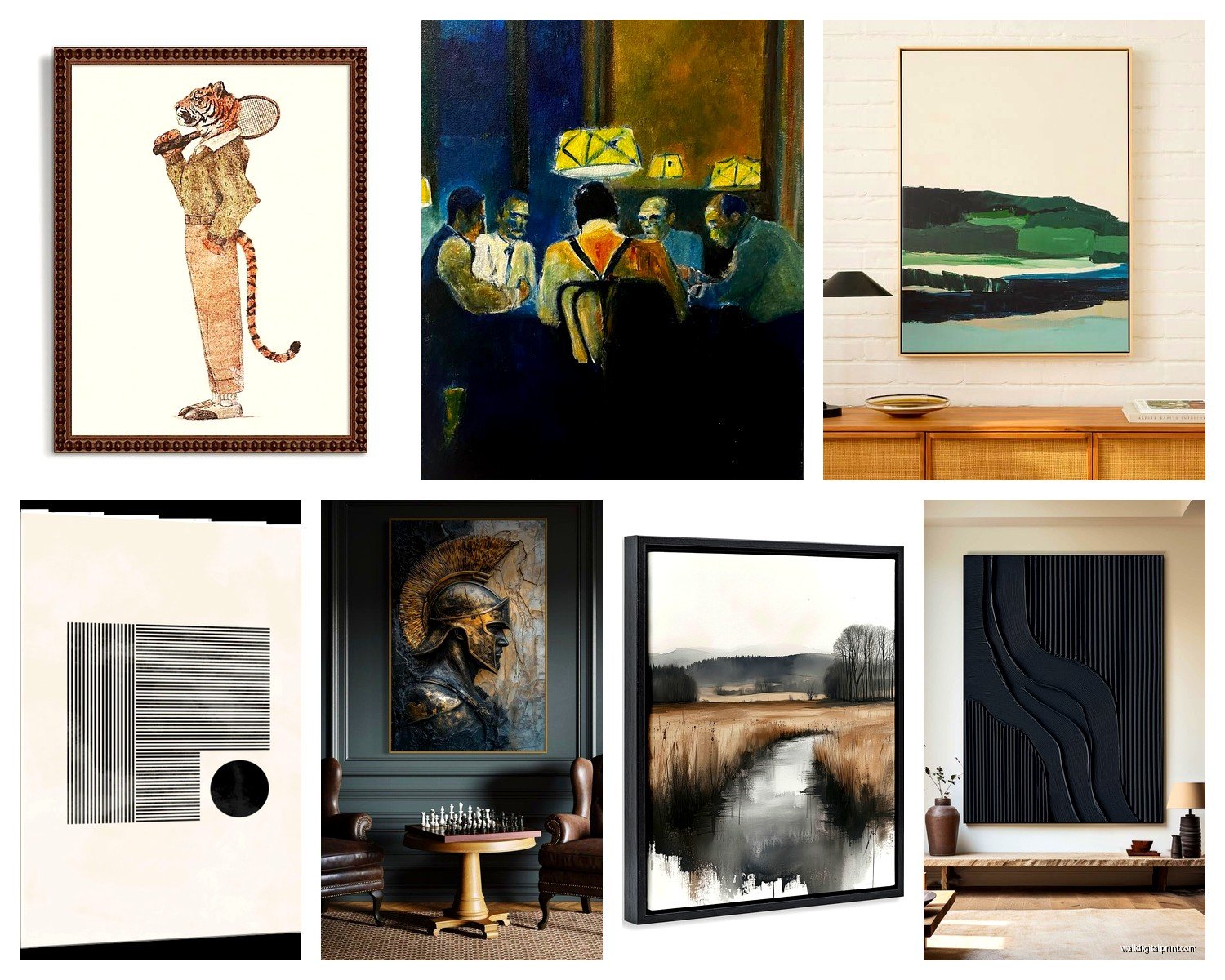 Masculine Wall Art: Man Cave & Bachelor Pad Decor