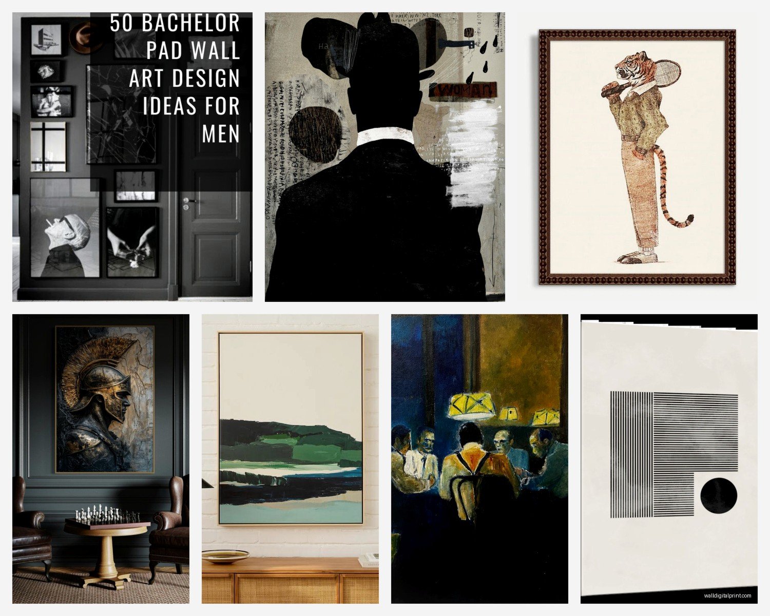 Masculine Wall Art: Man Cave & Bachelor Pad Decor