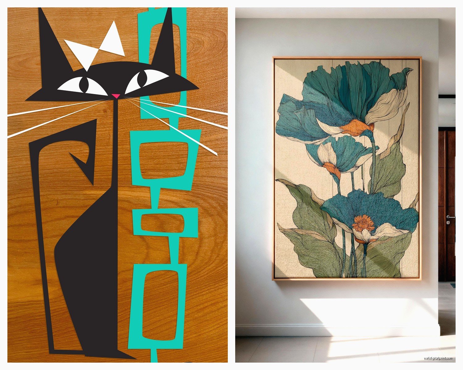 Mid Century Wall Art: 1950s-1960s Retro Modern Designs