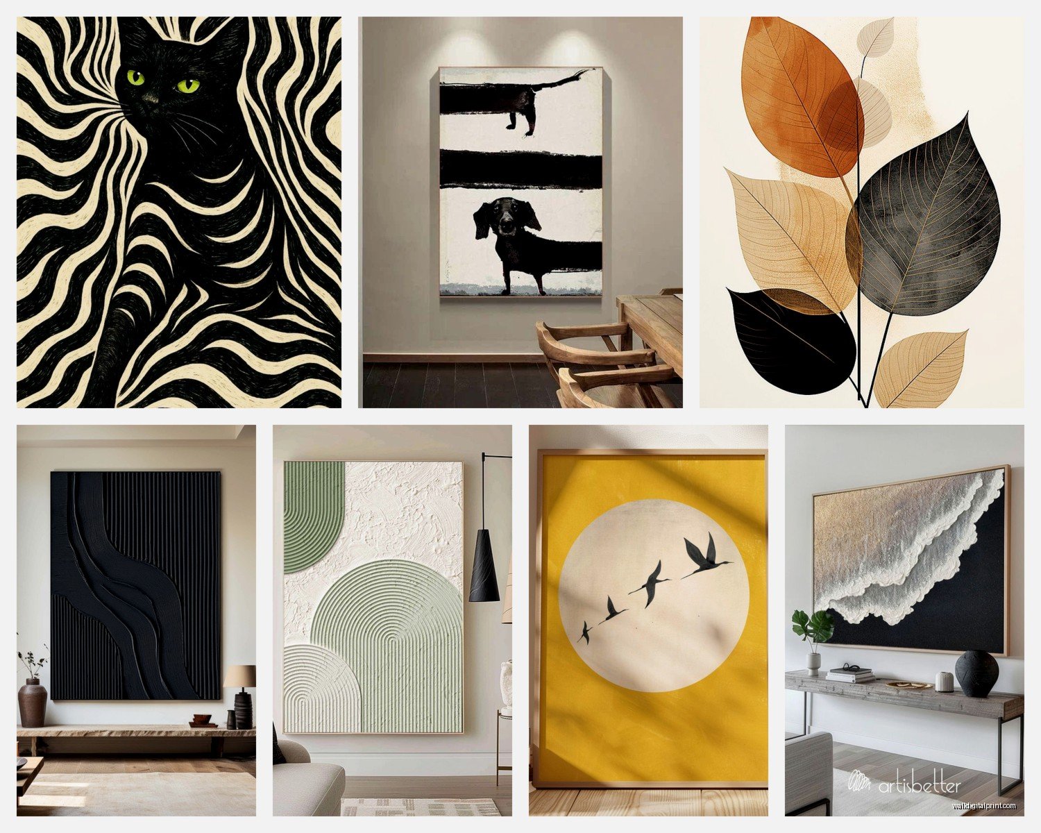 Minimalist Wall Art: Simple Clean Less-Is-More Designs