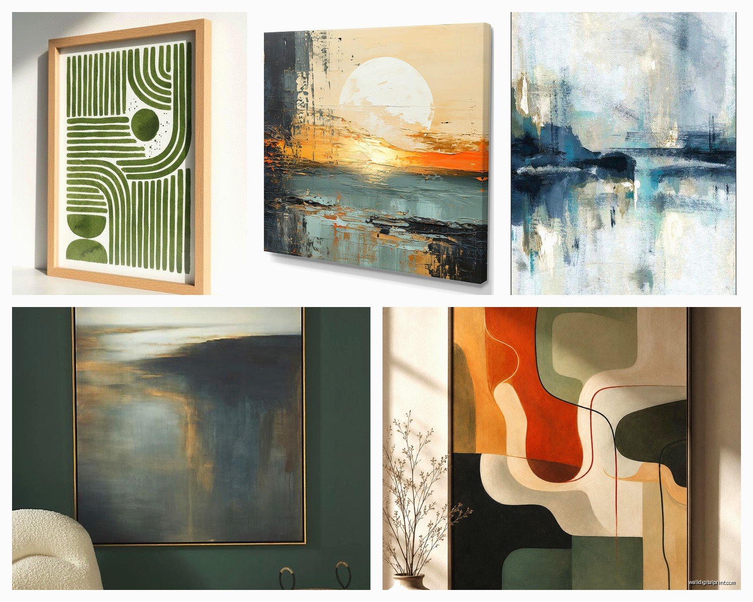 Modern Abstract Wall Art: Contemporary Non-Representational Art