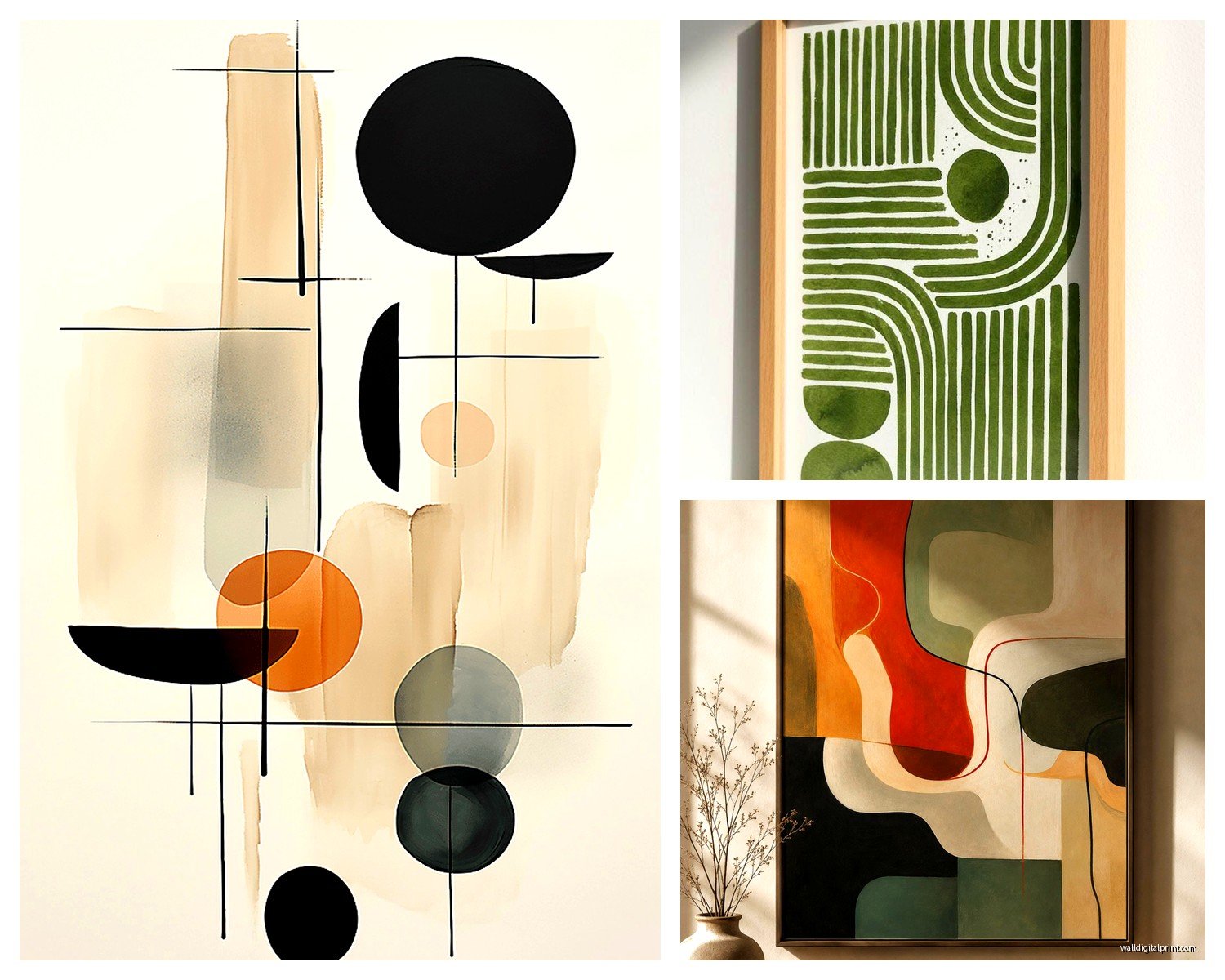 Modern Abstract Wall Art: Contemporary Non-Representational Art