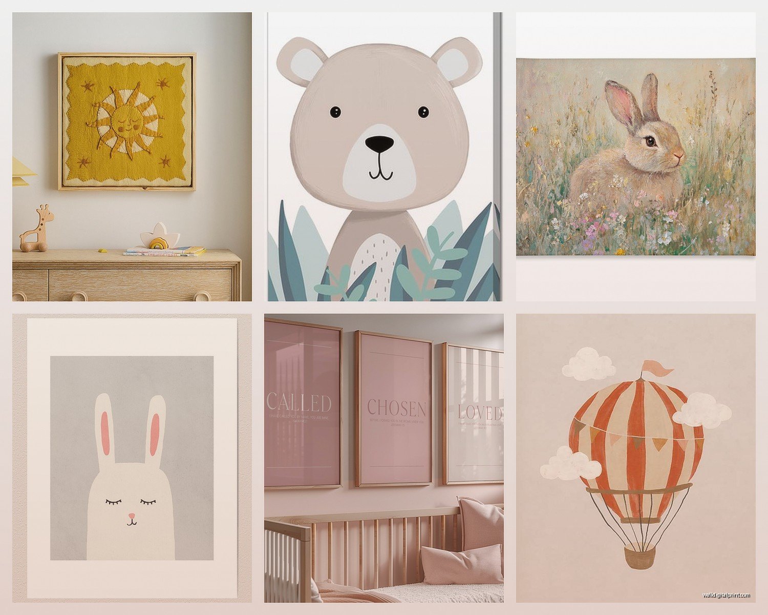 Nursery Wall Art: Baby Room Sweet Infant Decor
