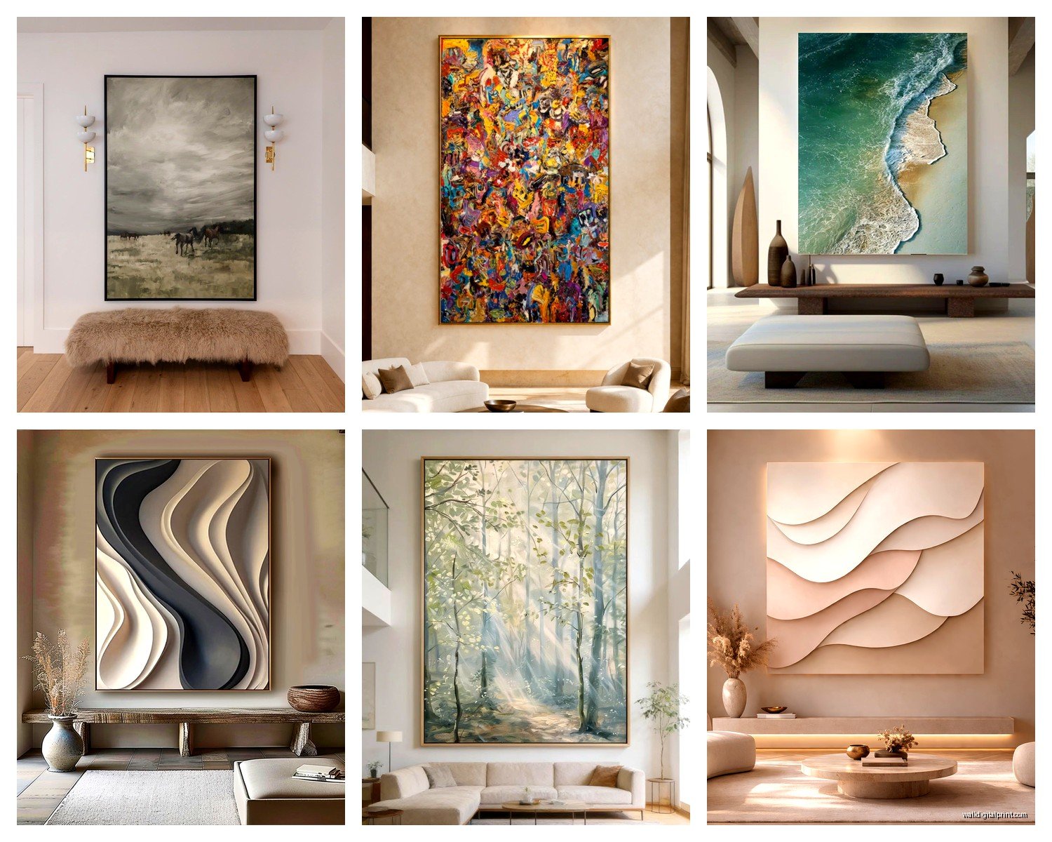 Oversized Wall Art for Living Room: Extra Large Main Space