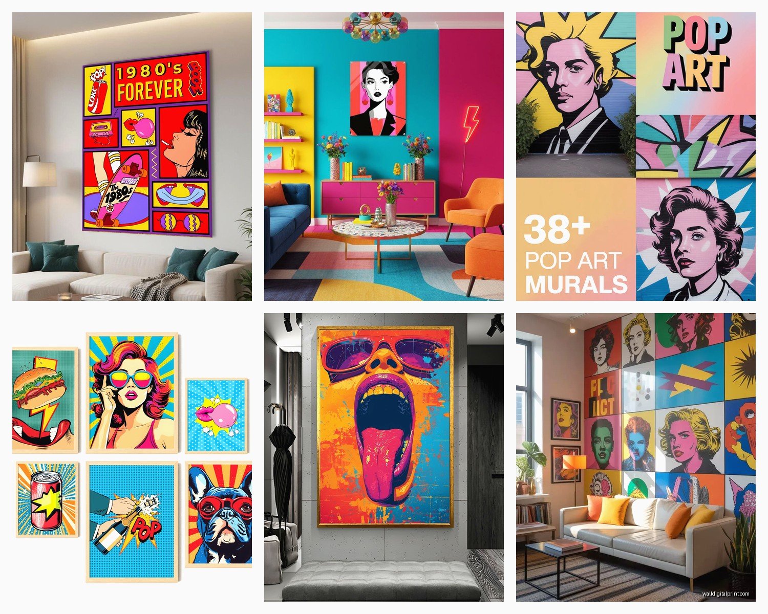 Pop Wall Art: Pop Art Warhol-Inspired Bold Designs