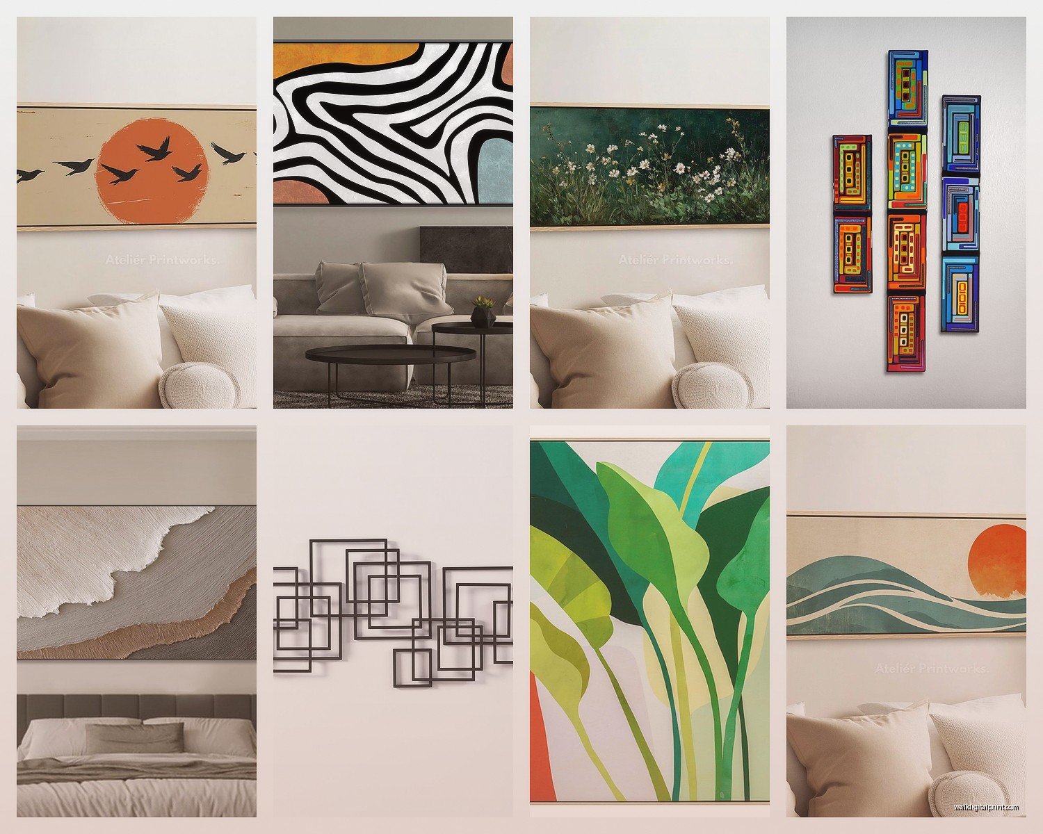 Rectangle Wall Art: Horizontal & Vertical Format Options