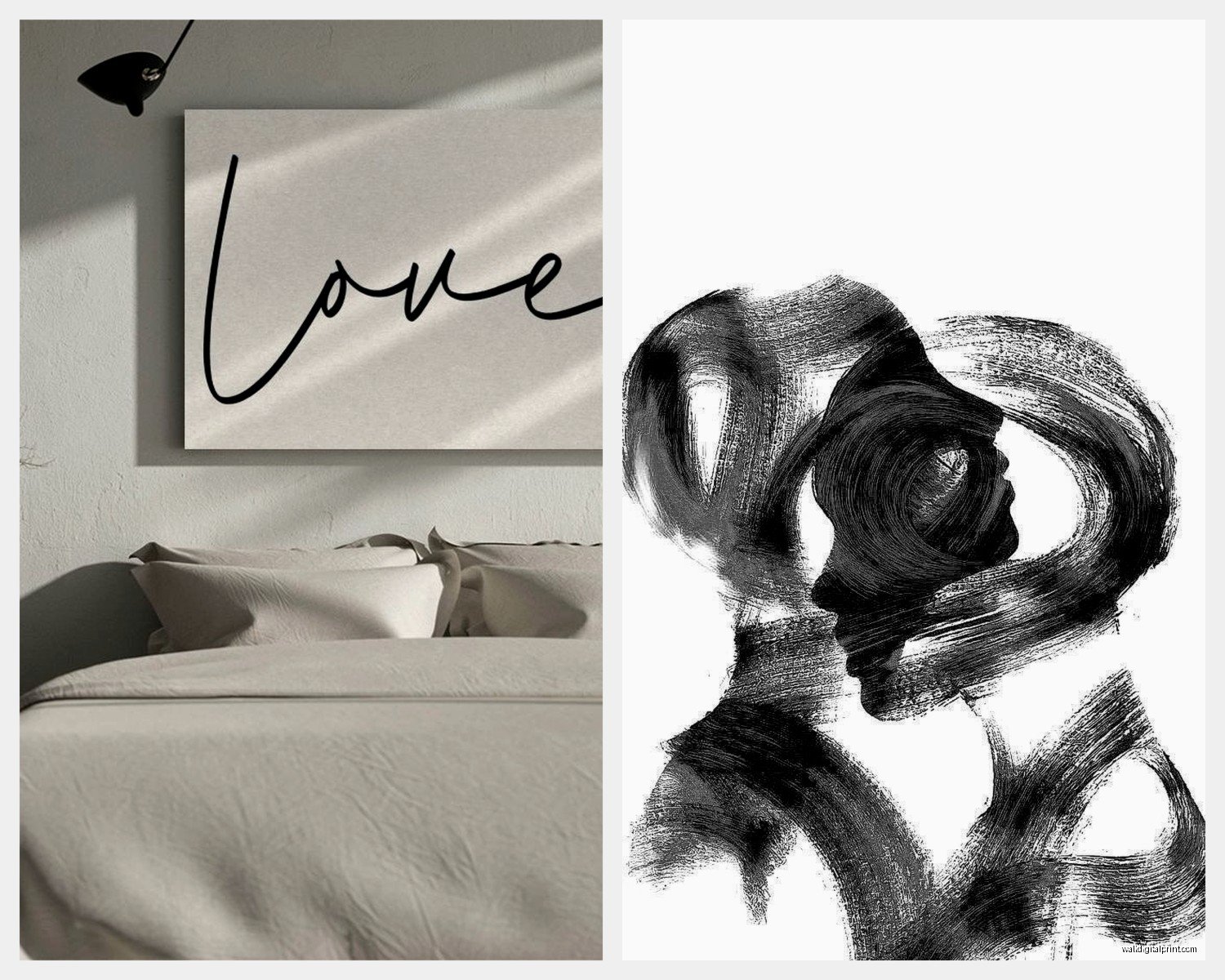 Simple Bedroom Wall Art: Uncomplicated Clean Sleep Space