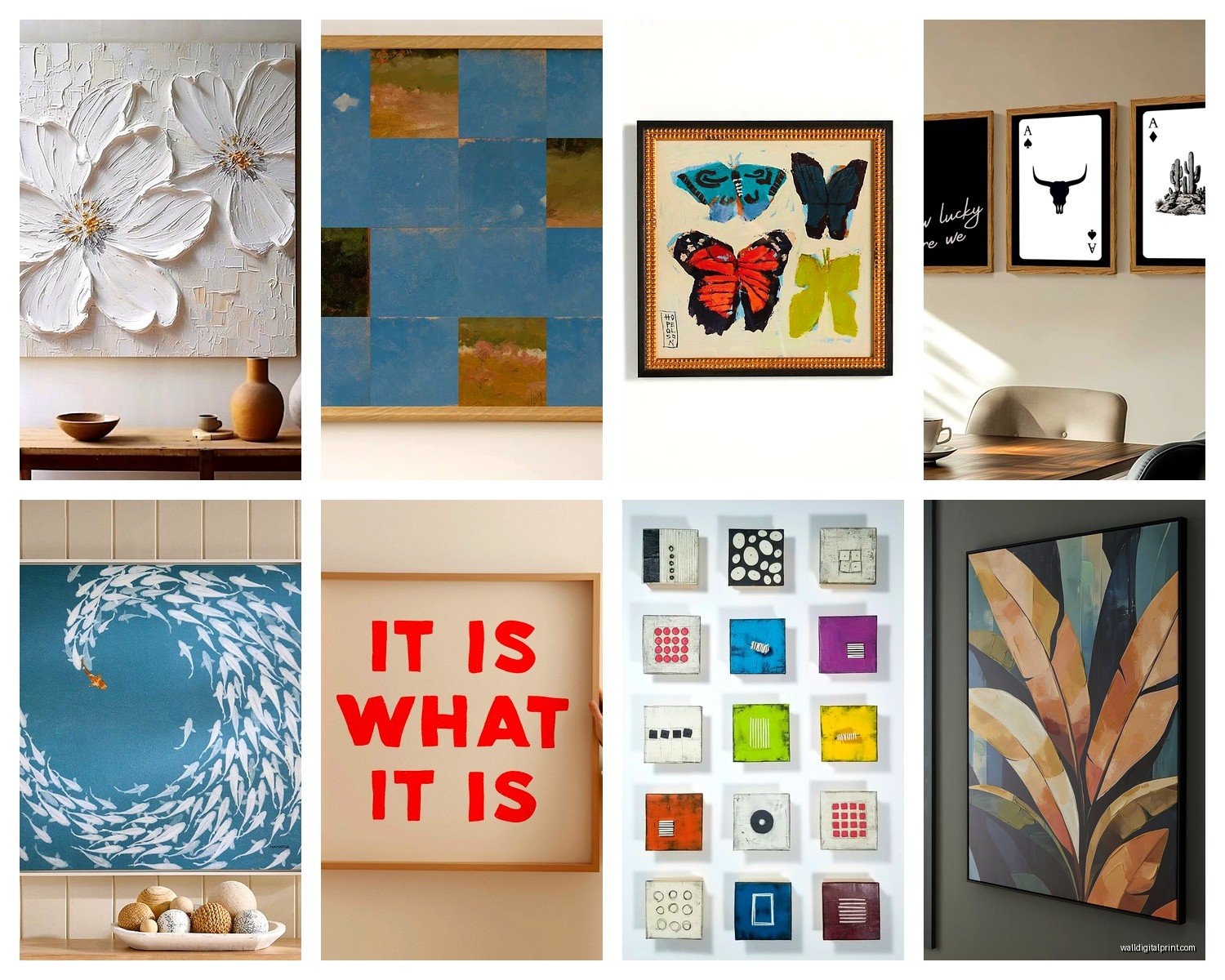 Square Wall Art: Equal Sides Balanced Format Designs