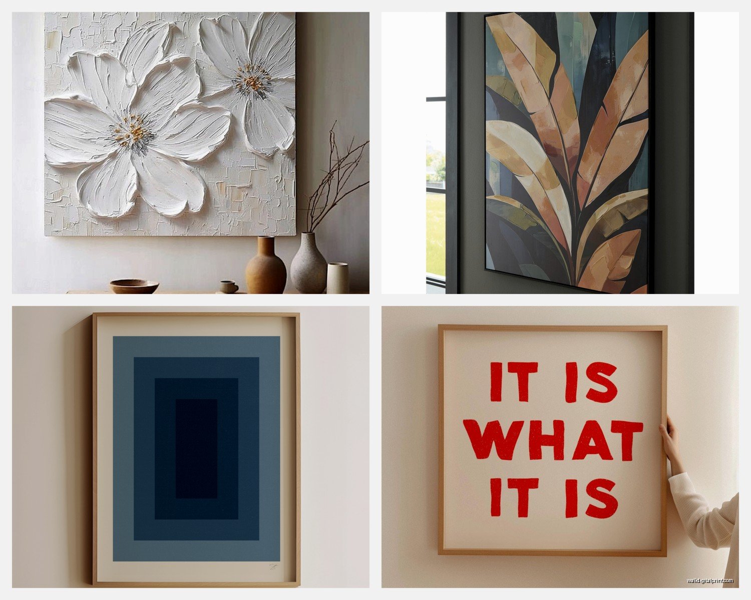 Square Wall Art: Equal Sides Balanced Format Designs