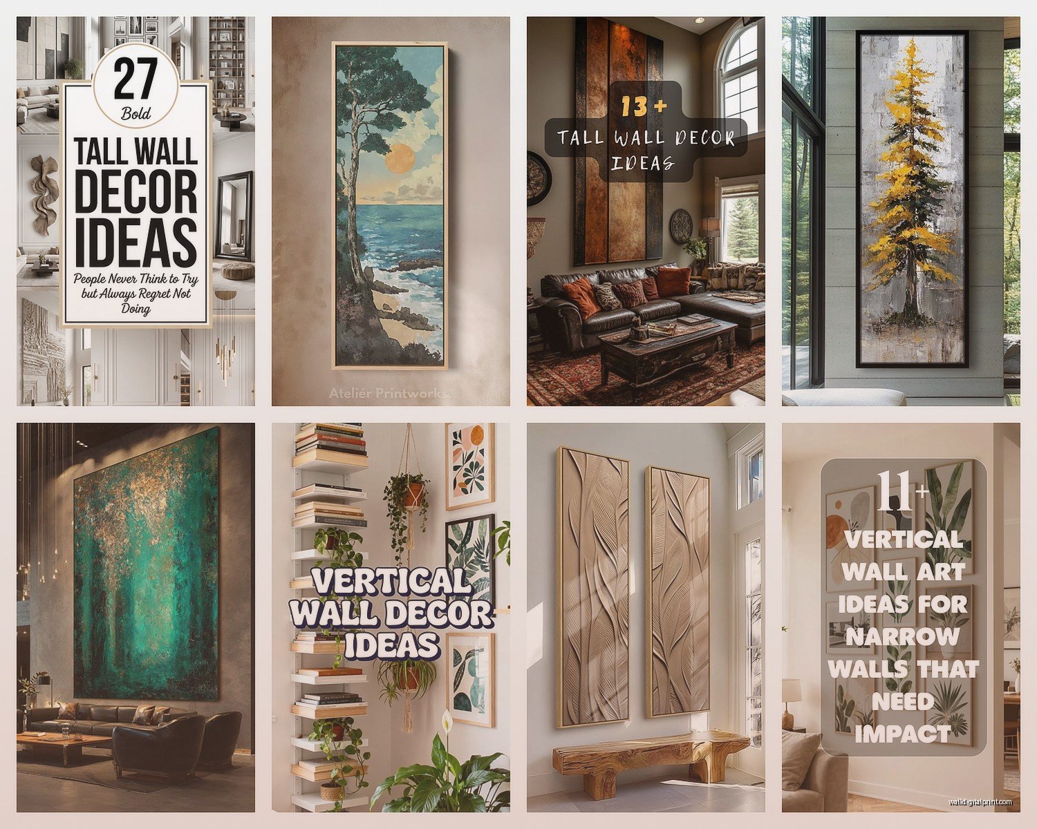 Tall Vertical Wall Art: Extra High Portrait Pieces