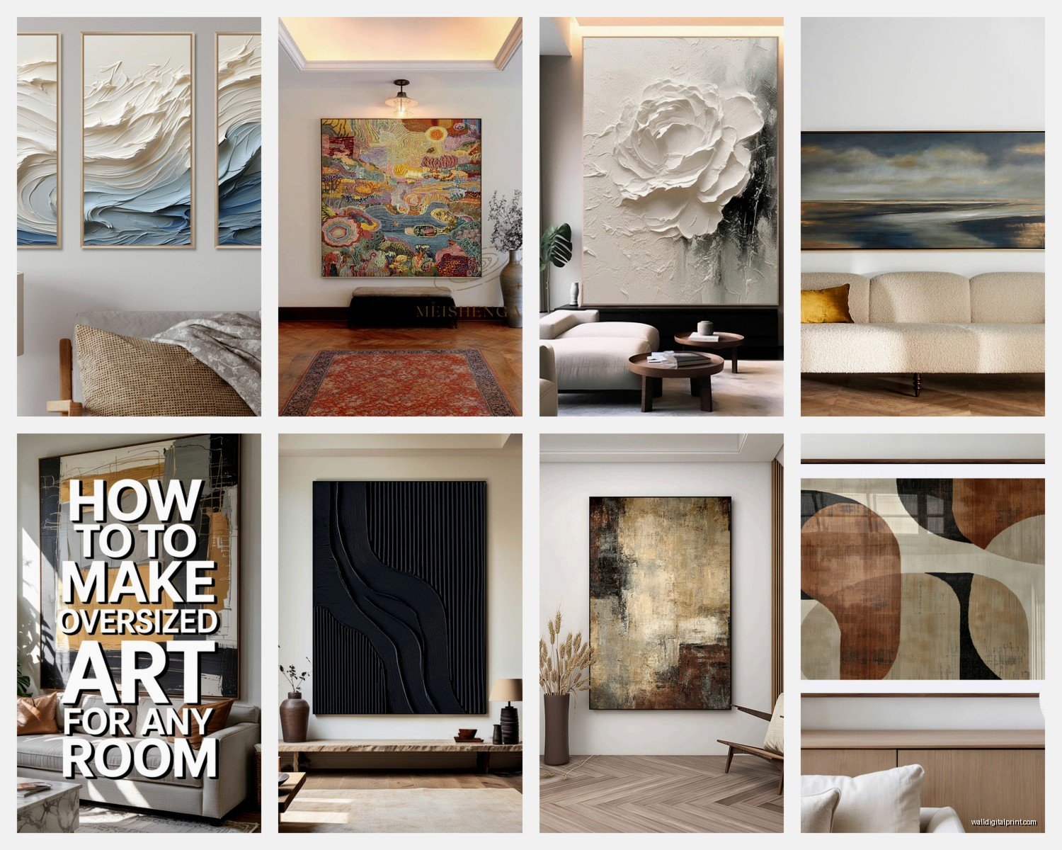 Very Large Wall Art: Oversized Statement Wall Pieces