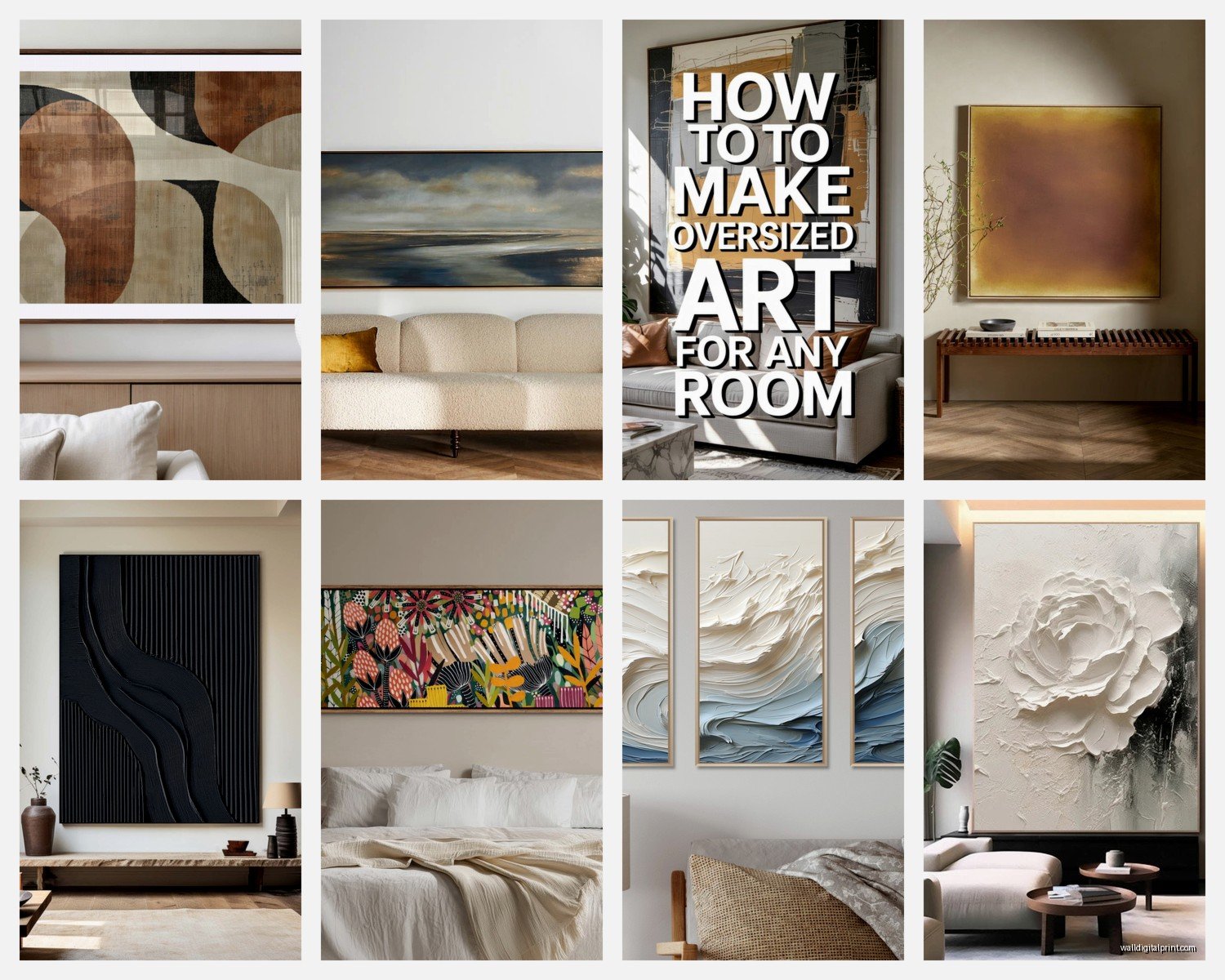 Very Large Wall Art: Oversized Statement Wall Pieces