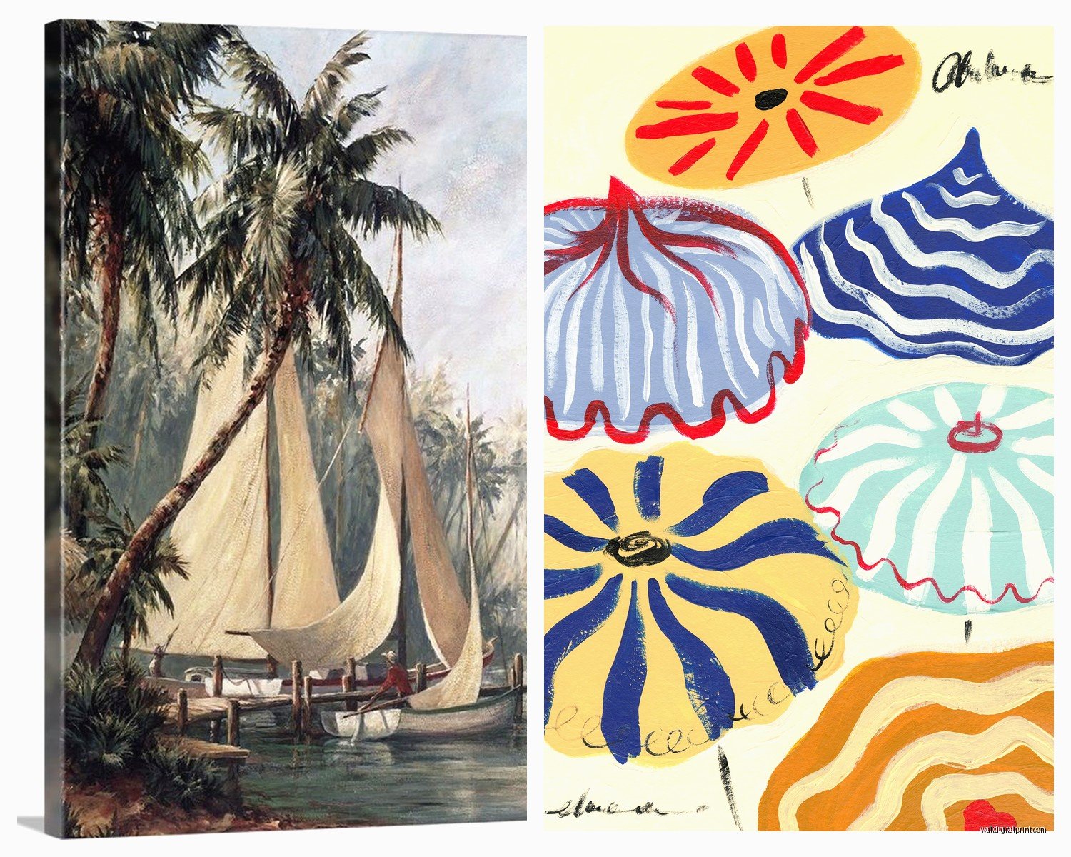 Vintage Beach Wall Art: Retro Coastal Nostalgia