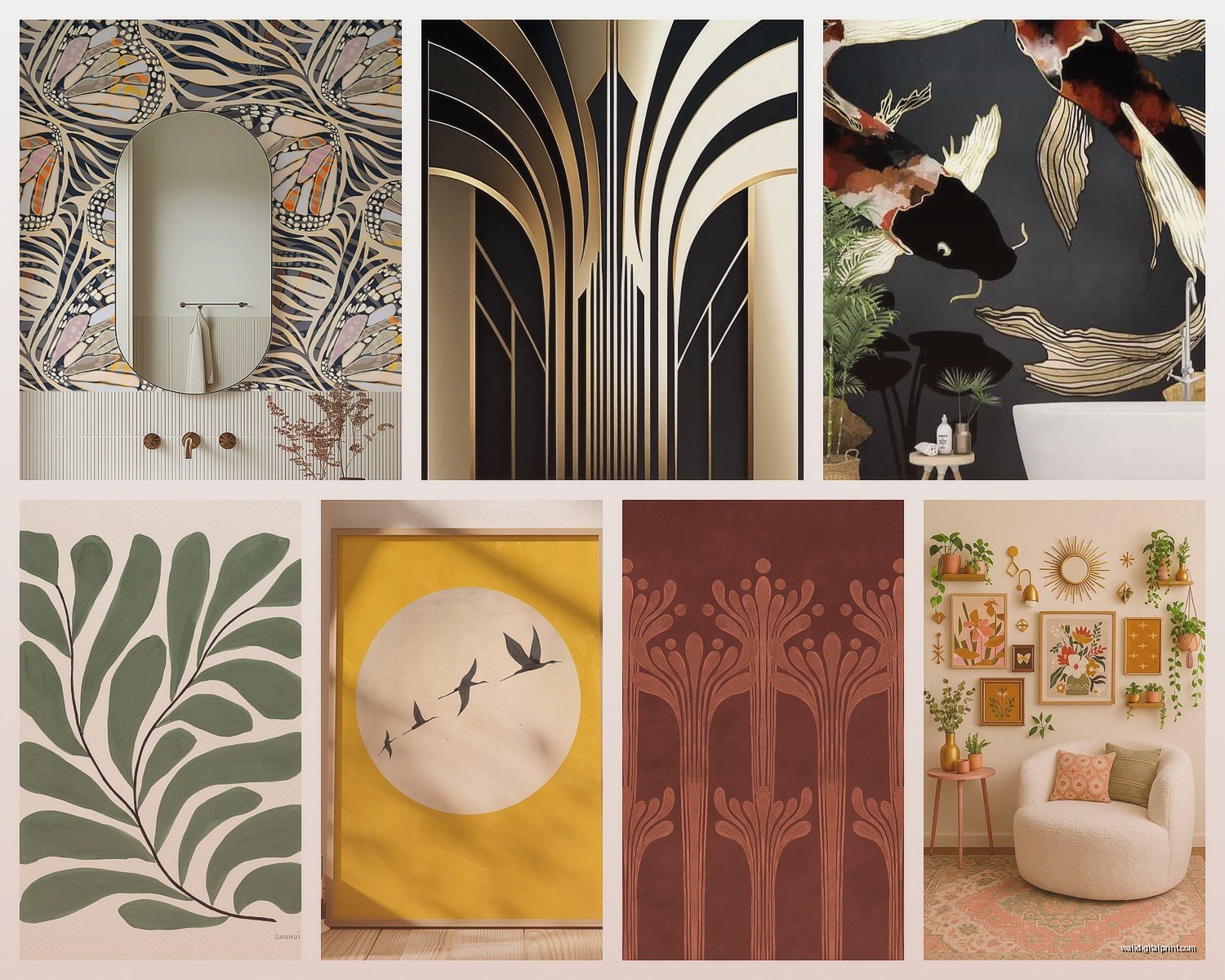 Wall Art Deco: 1920s-1930s Vintage Style Designs