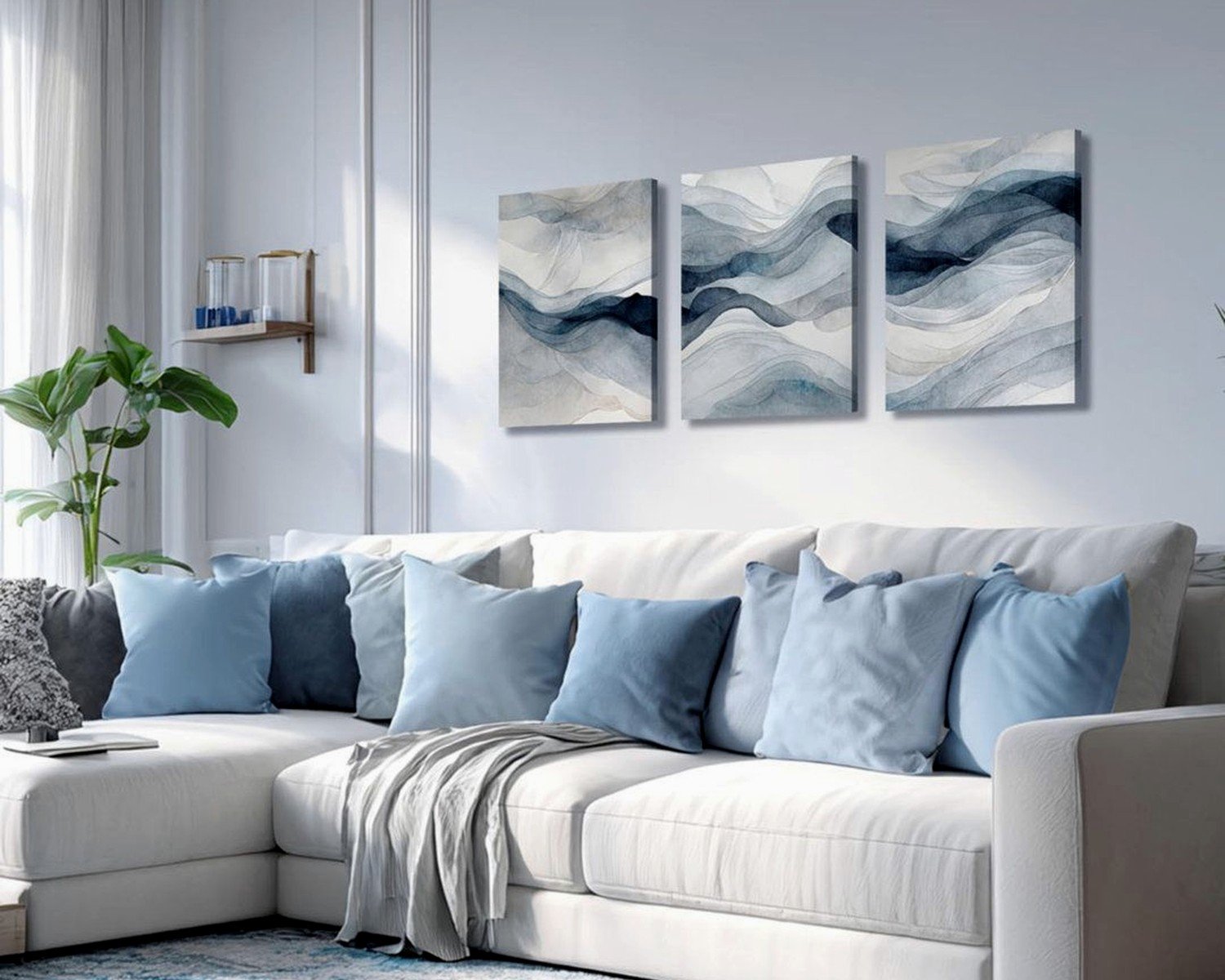 Wall Art for Gray Living Room: Neutral Main Space Styling