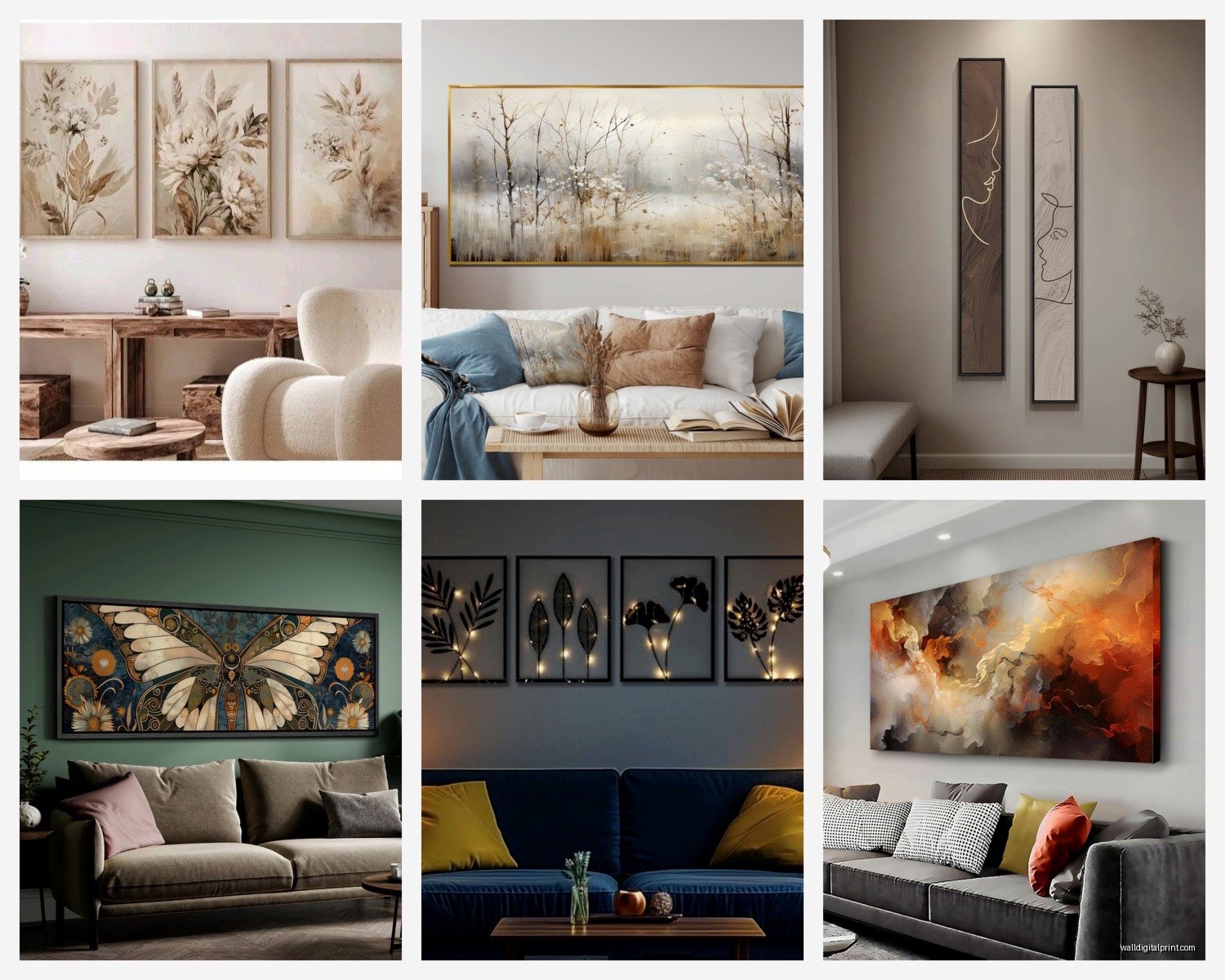Wall Art for Living Room: Main Space Decorating Ideas