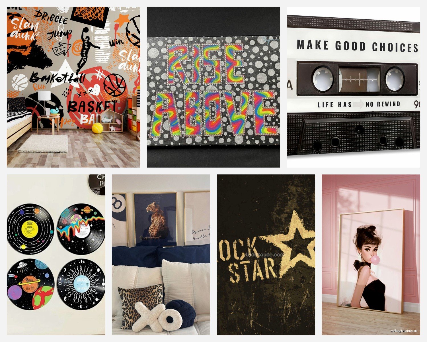 Wall Art for Teenage Rooms: Teen Bedroom Youth Style