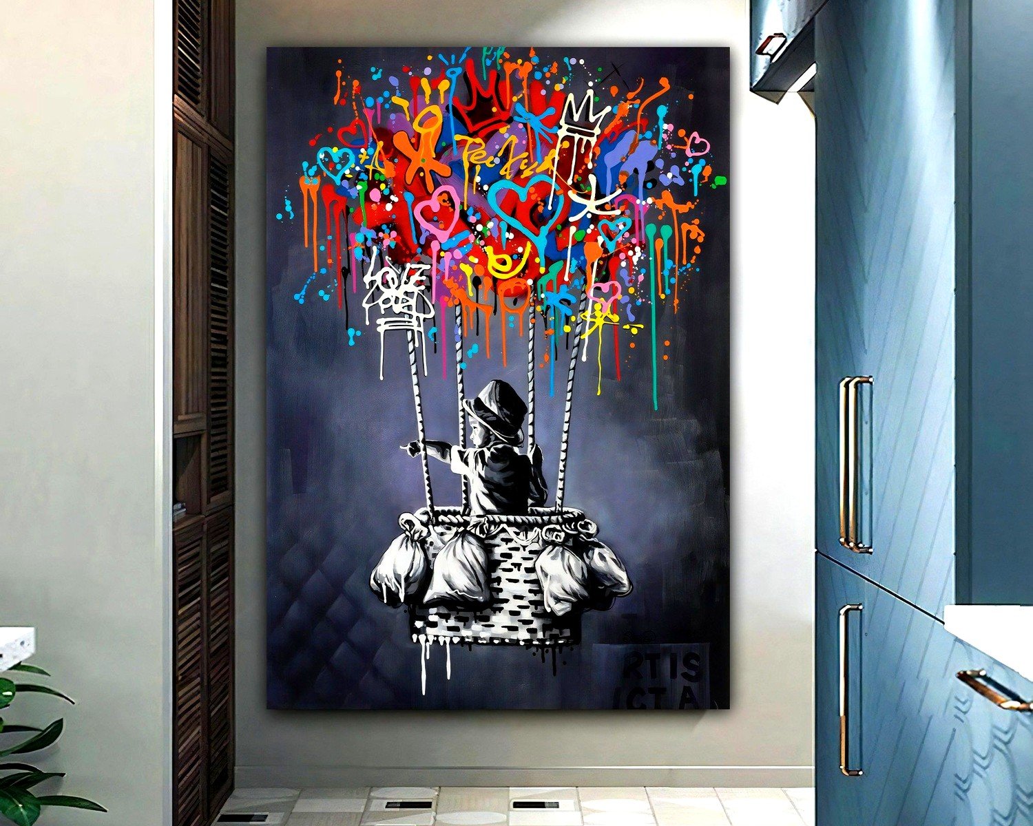 Banksy Wall Art: Street Art Graffiti Reproductions