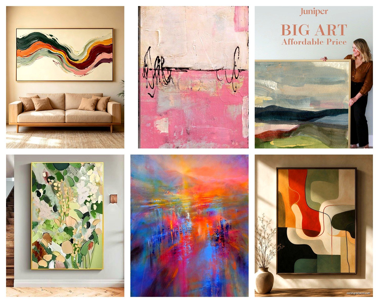 Big Abstract Wall Art: Large-Scale Modern Paintings