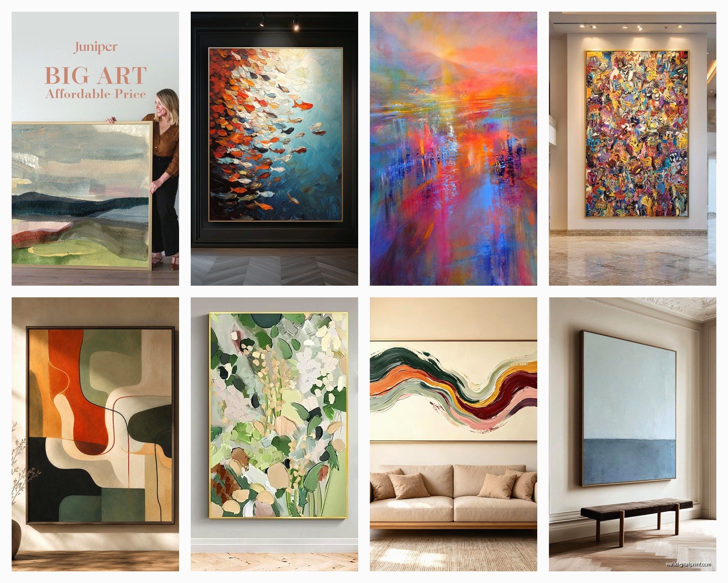 Big Abstract Wall Art: Large-Scale Modern Paintings