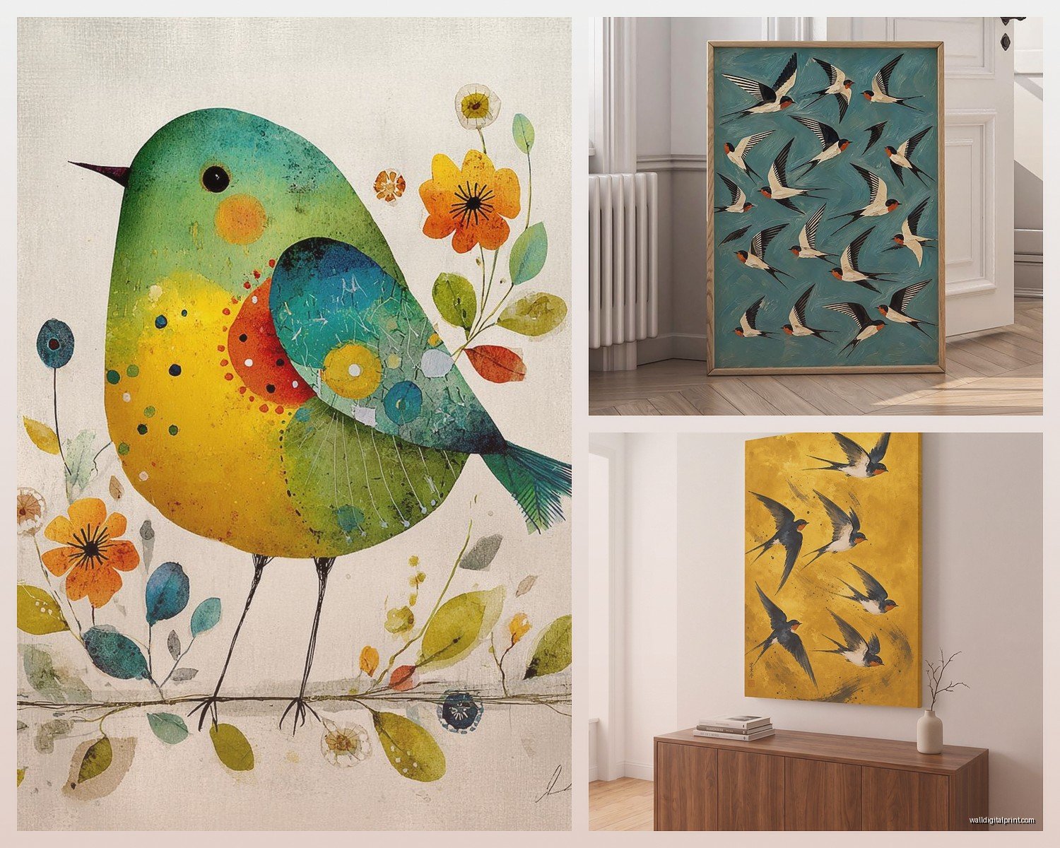 Bird Wall Art: Avian Nature & Birdwatching Decor