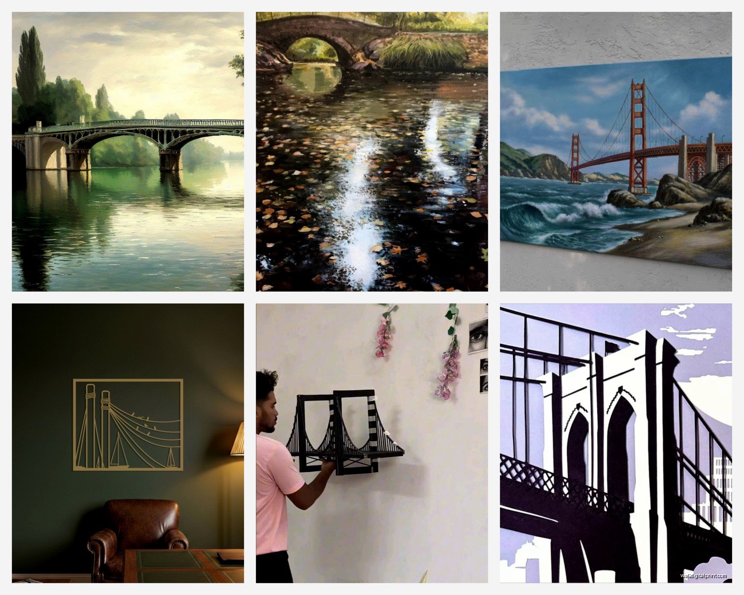 Bridge Wall Art: Architectural Landmark Photography
