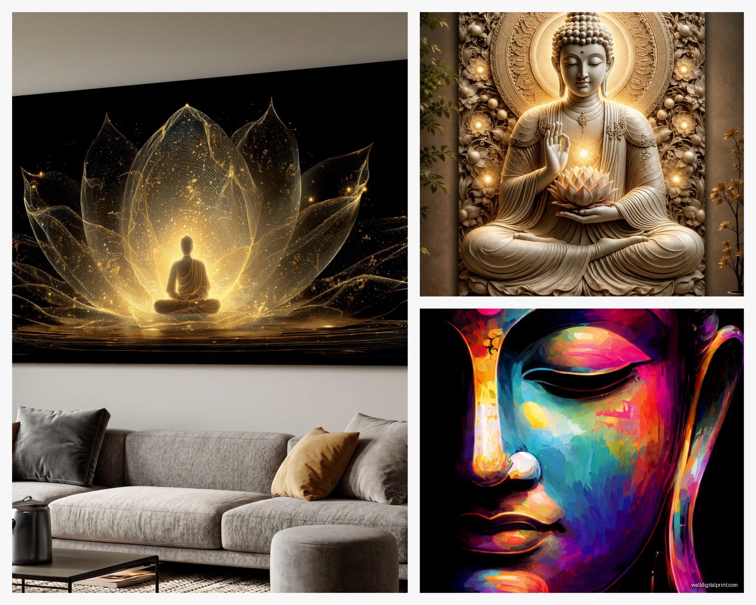 Buddha Wall Art: Zen Meditation & Buddhist Decor