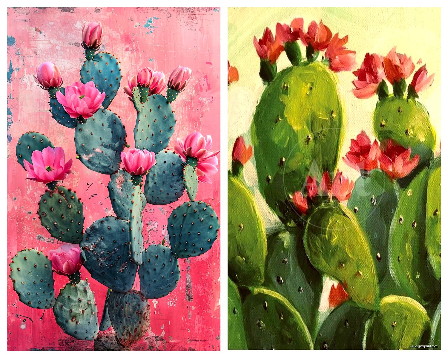 Cactus Wall Art: Desert Botanical Prints & Southwest Decor