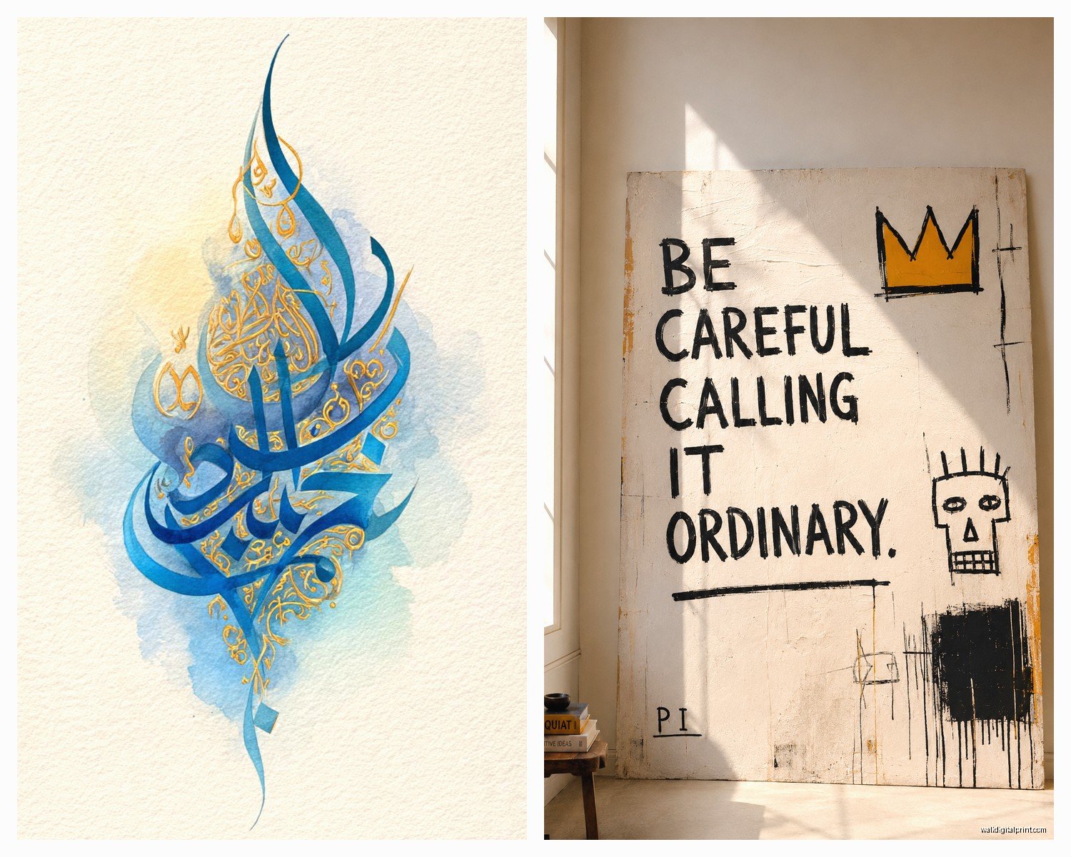 Calligraphy Wall Art: Hand-Lettered & Script Designs