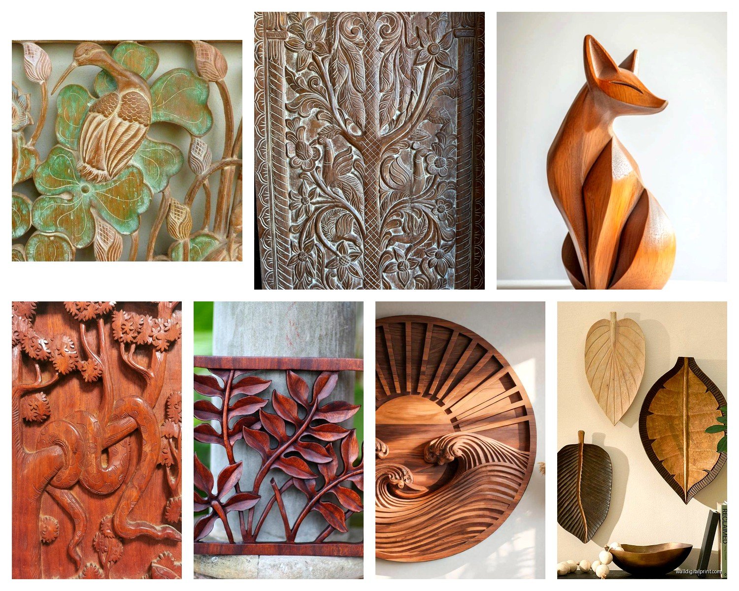 Carved Wall Art: Relief Sculpture Dimensional Designs