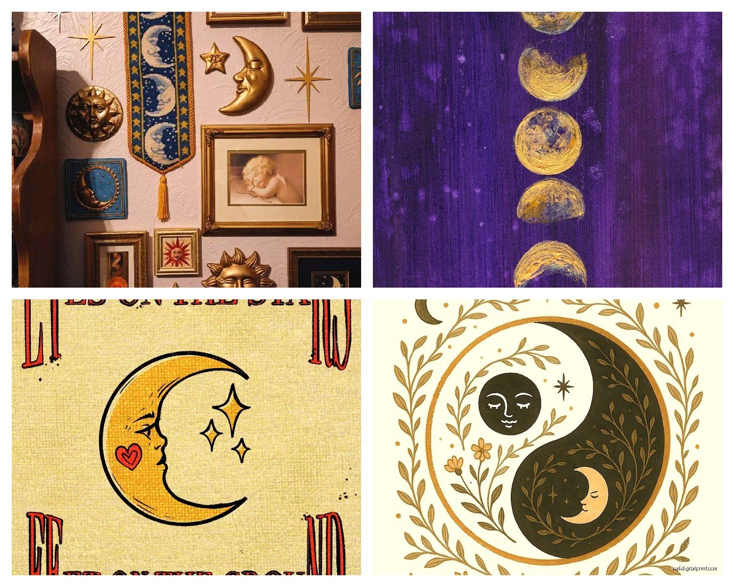 Celestial Wall Art: Stars Moon & Cosmic Space Decor