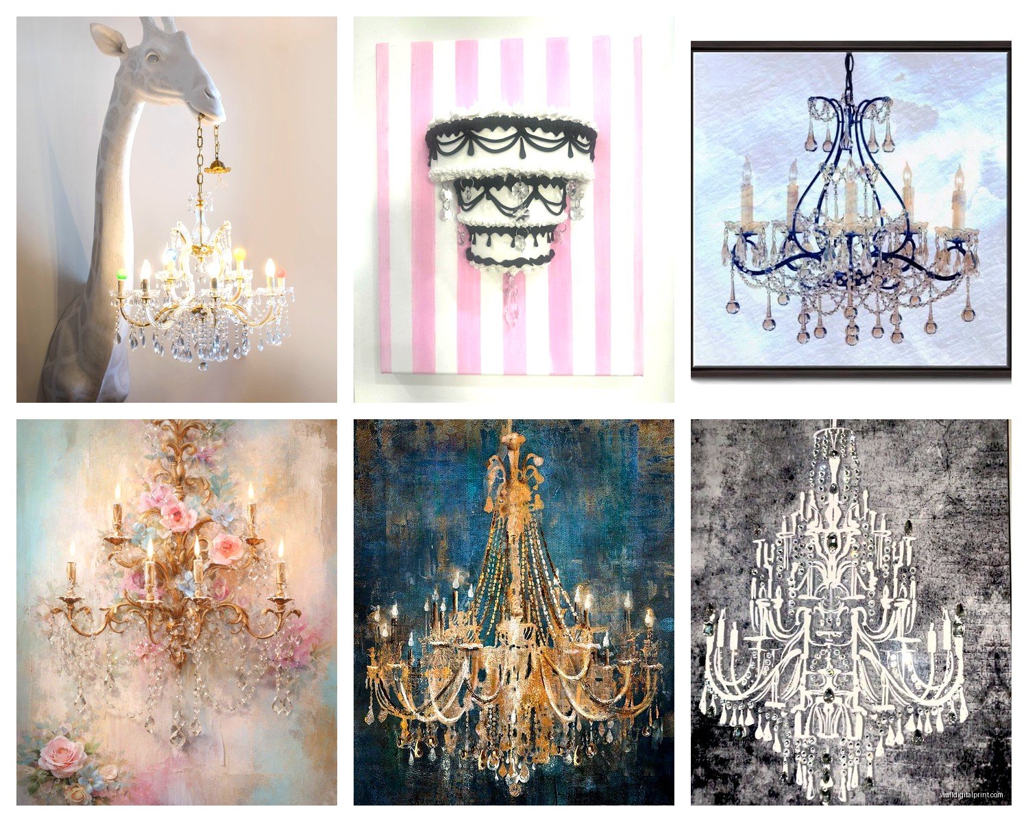 Chandelier Wall Art: Elegant Lighting Inspired Decor