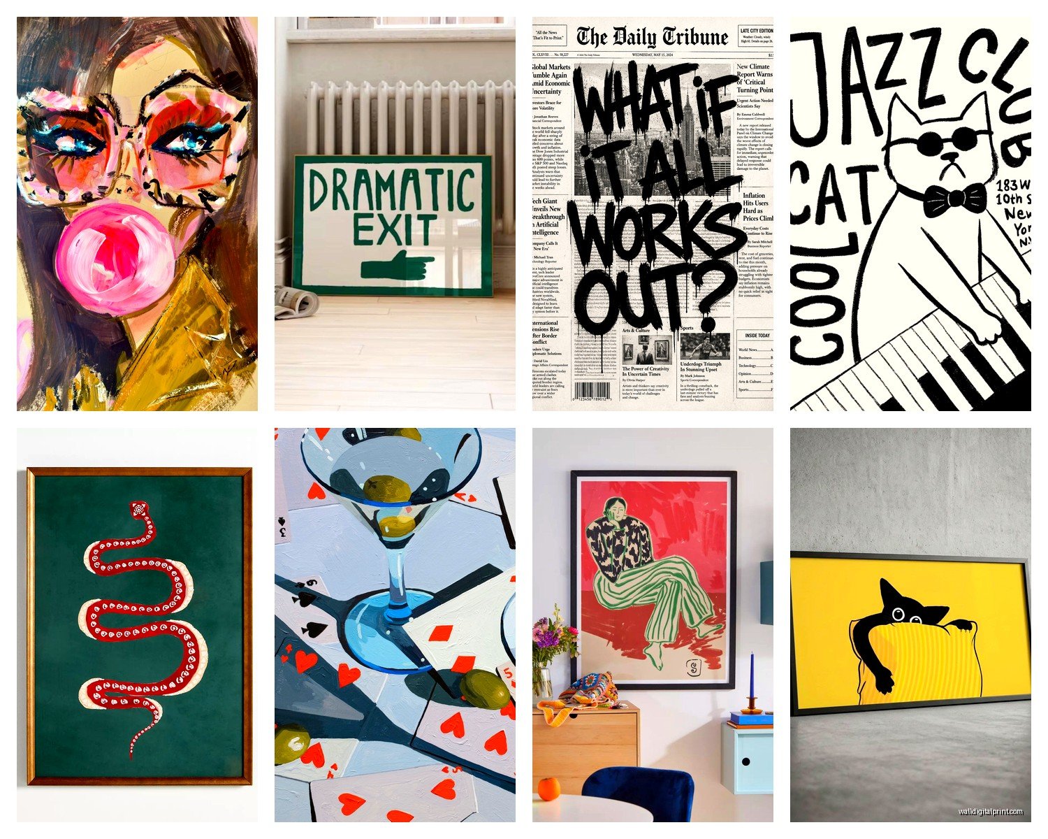 Cool Wall Art: Trendy Hip Modern Popular Designs