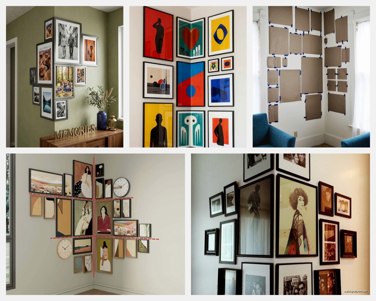 Corner Wall Art: Angled Space Filling Placement Ideas