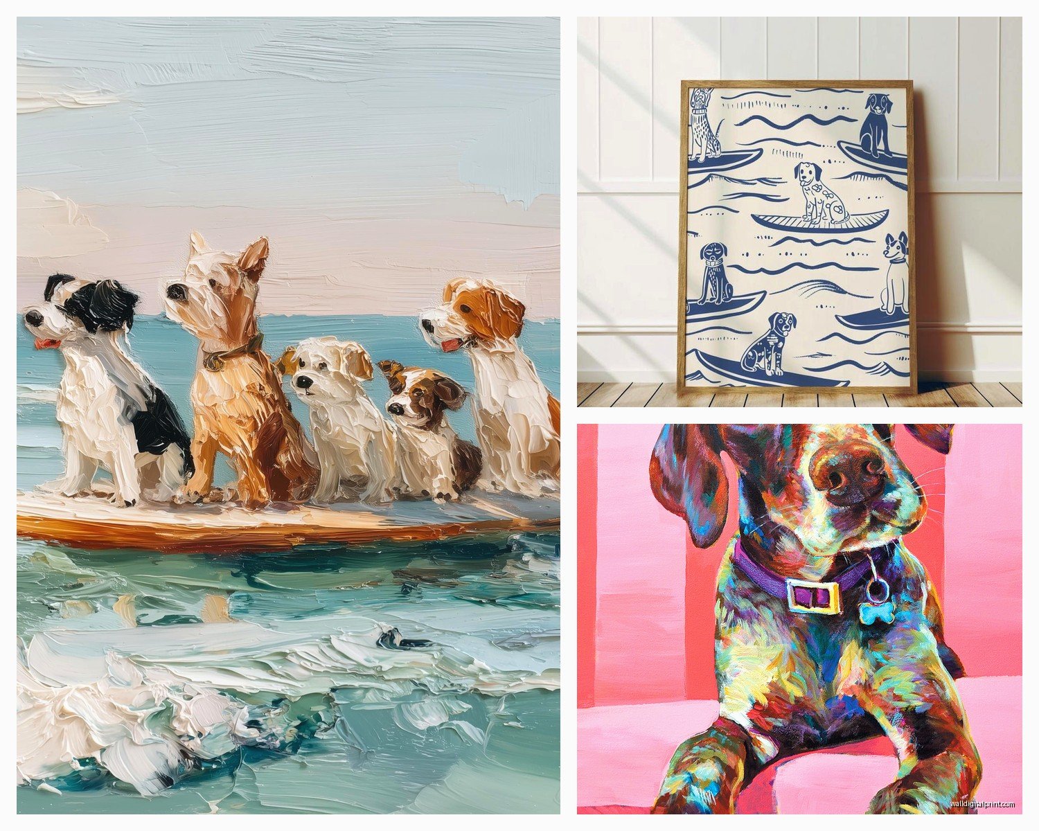 Dog Wall Art: Pet Portrait & Breed-Specific Designs