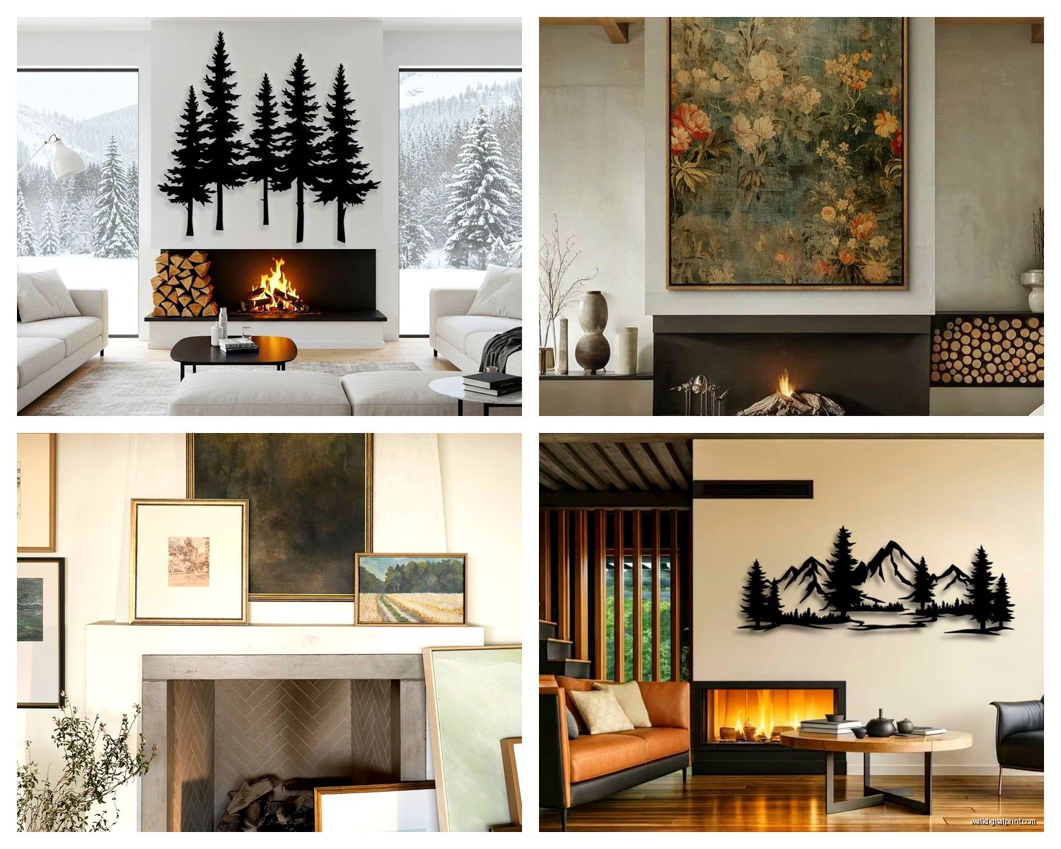Fireplace Wall Art: Mantel & Hearth Focal Point Decor
