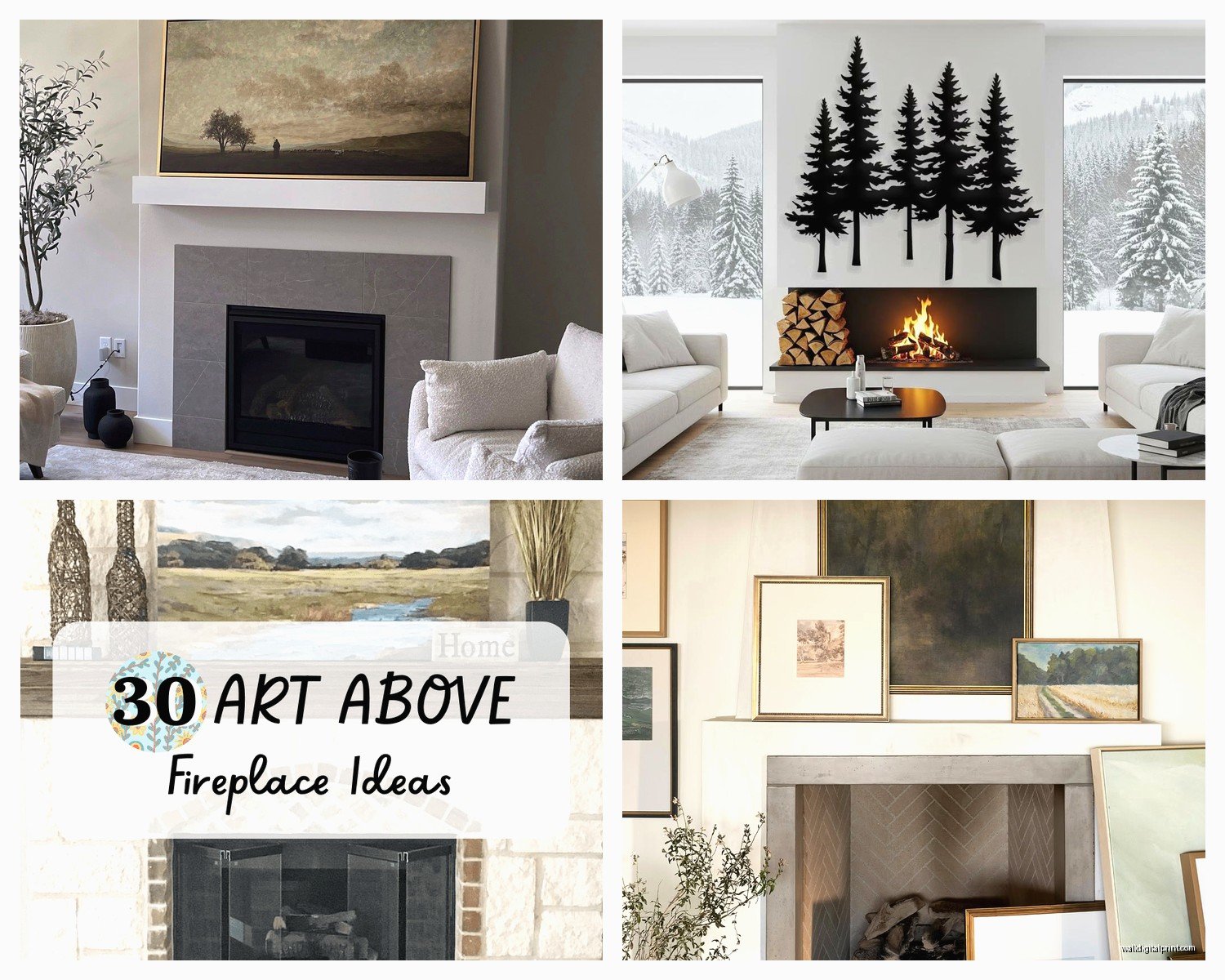 Fireplace Wall Art: Mantel & Hearth Focal Point Decor