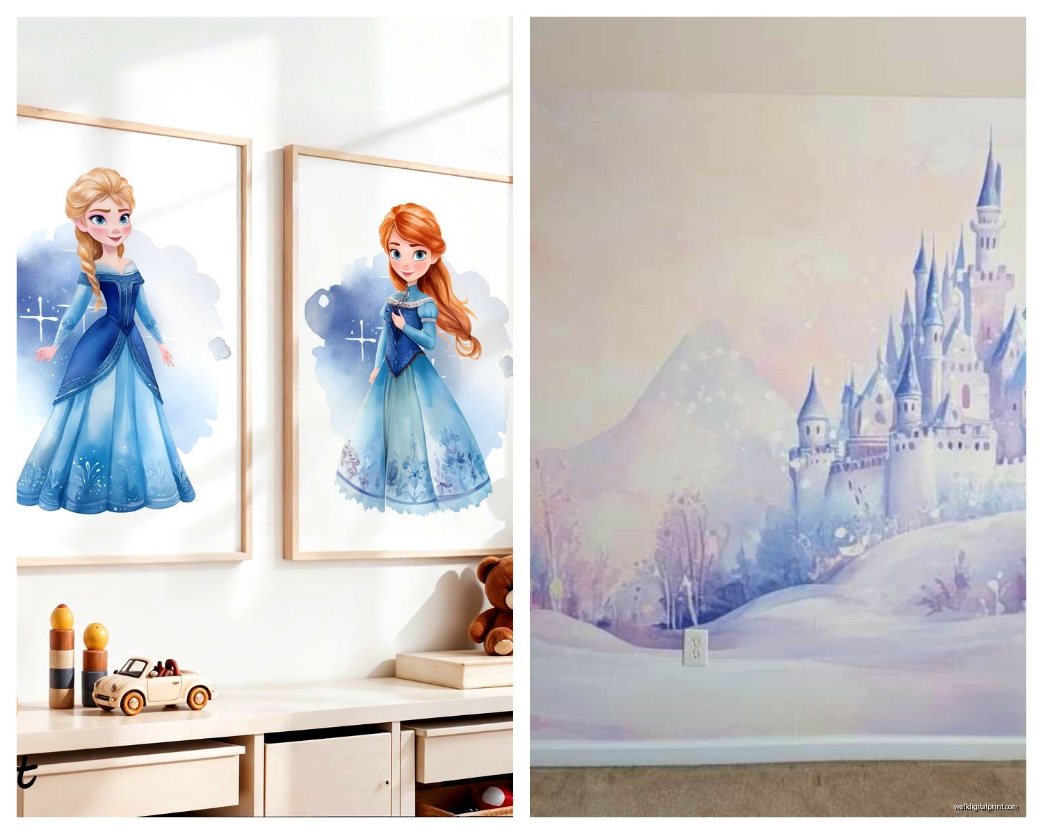 Frozen Wall Art: Disney Princess Decor for Kids Rooms