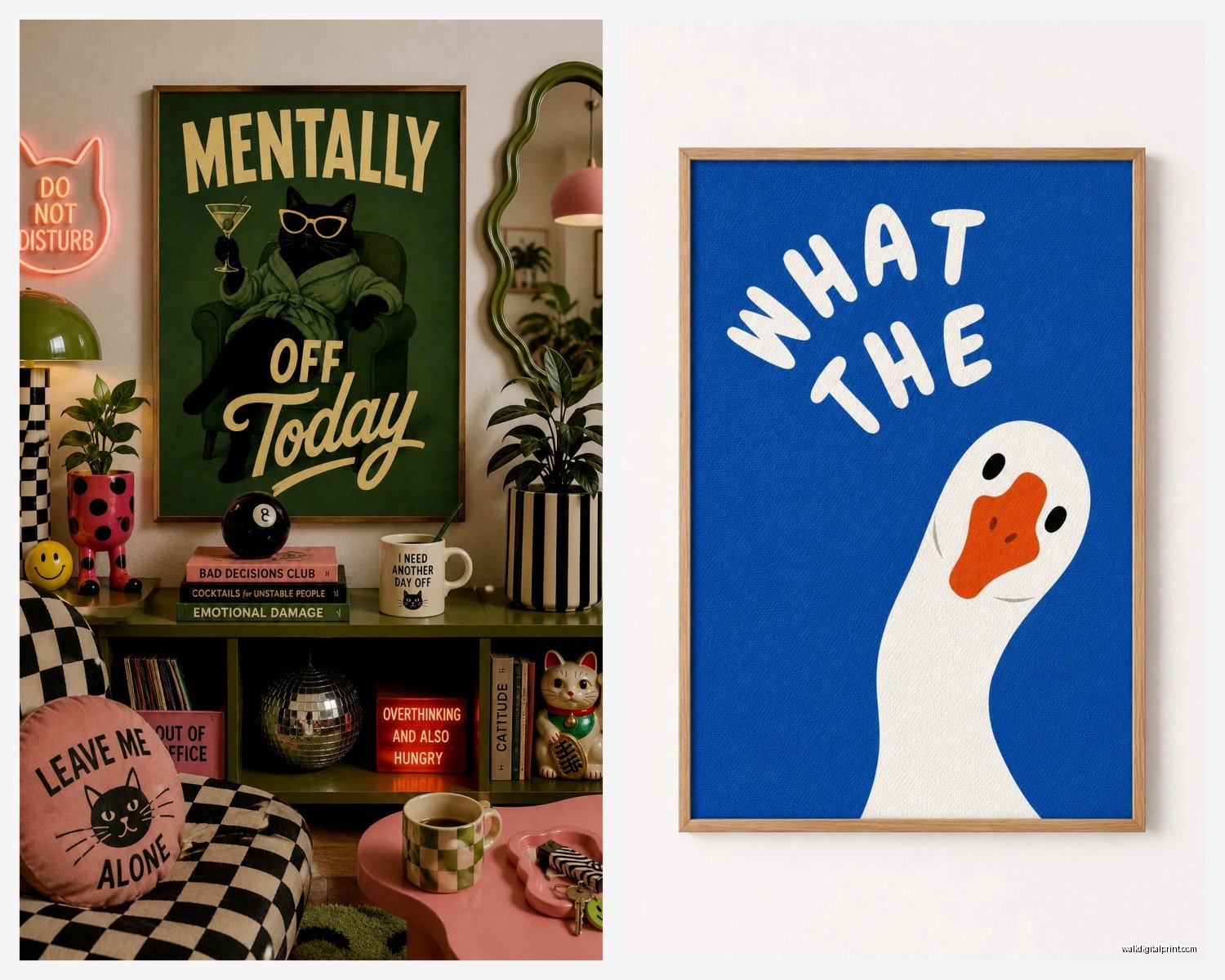 Funny Wall Art: Humorous Quotes & Quirky Designs