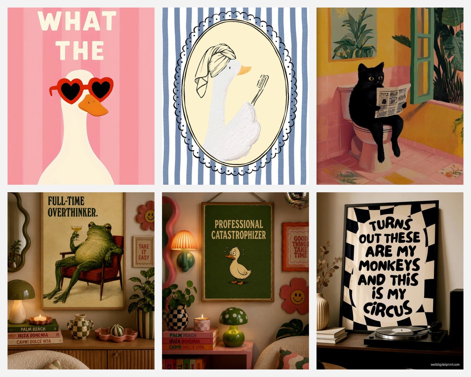Funny Wall Art: Humorous Quotes & Quirky Designs