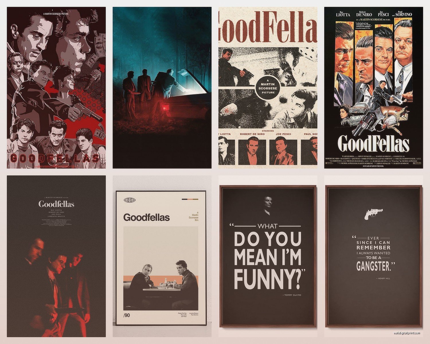 Goodfellas Wall Art: Gangster Movie Poster Decor