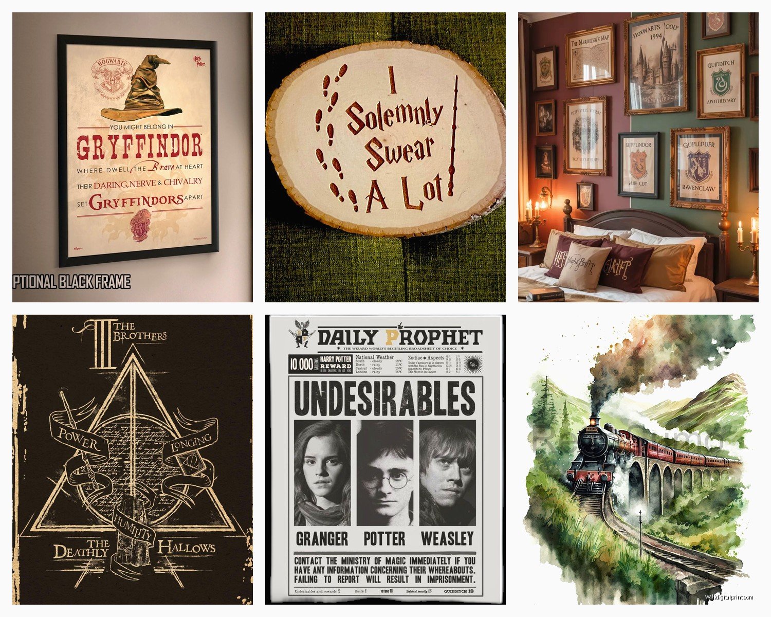 Harry Potter Wall Art: Wizarding World Fan Decor