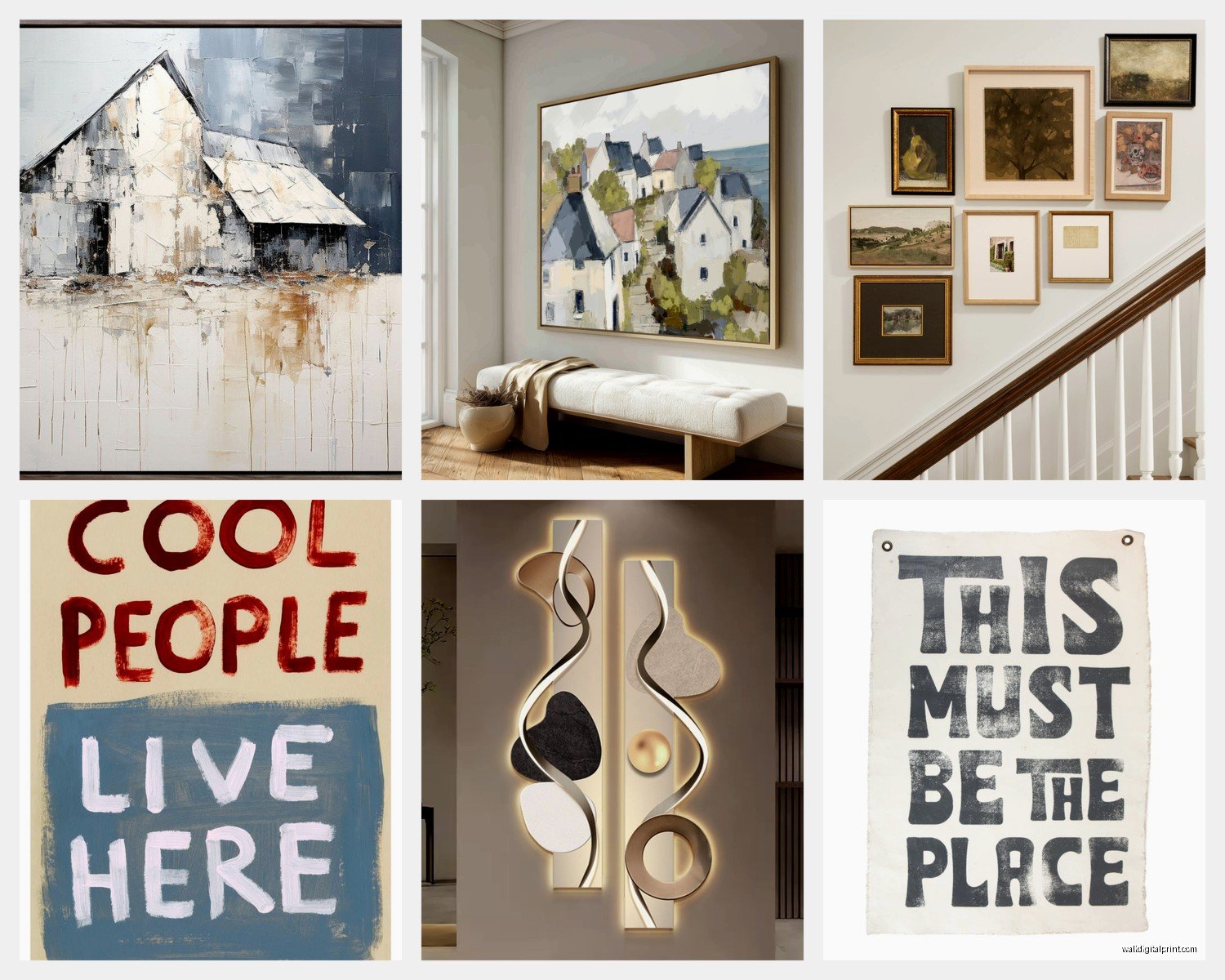 House Wall Art: Architectural Home & Building Designs